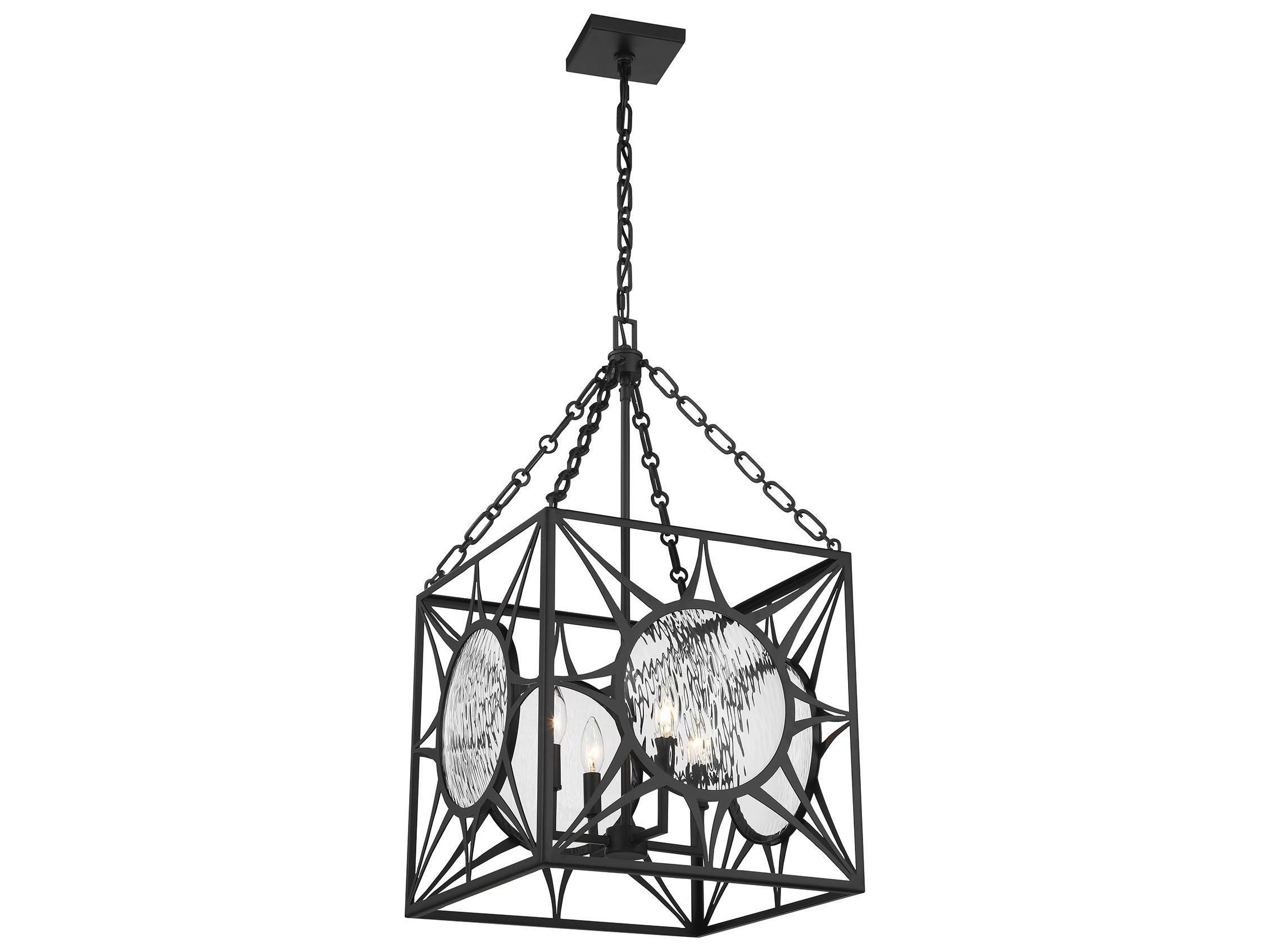 Savoy House Balfour 4-Light Matte Black Geometric Pendant