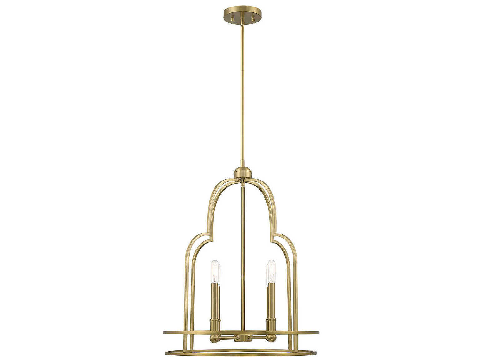 Savoy House Diplomat 4-Light Warm Brass Chandelier