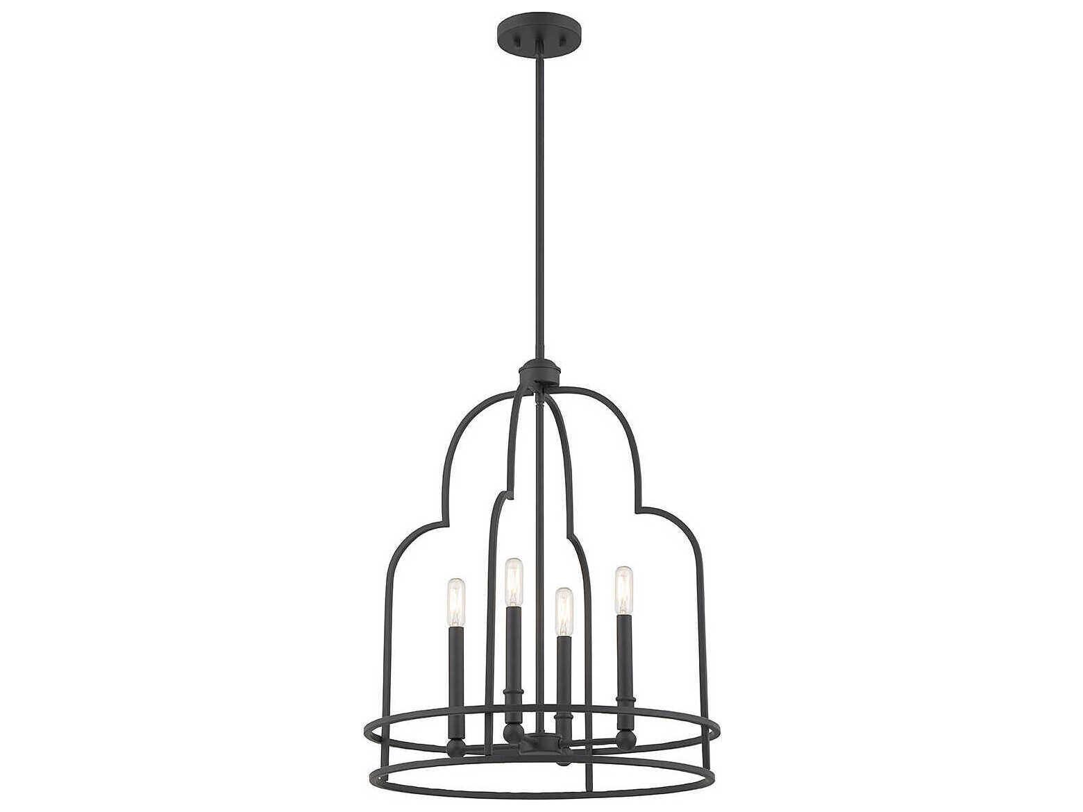 Savoy House Diplomat 4-Light Matte Black Chandelier