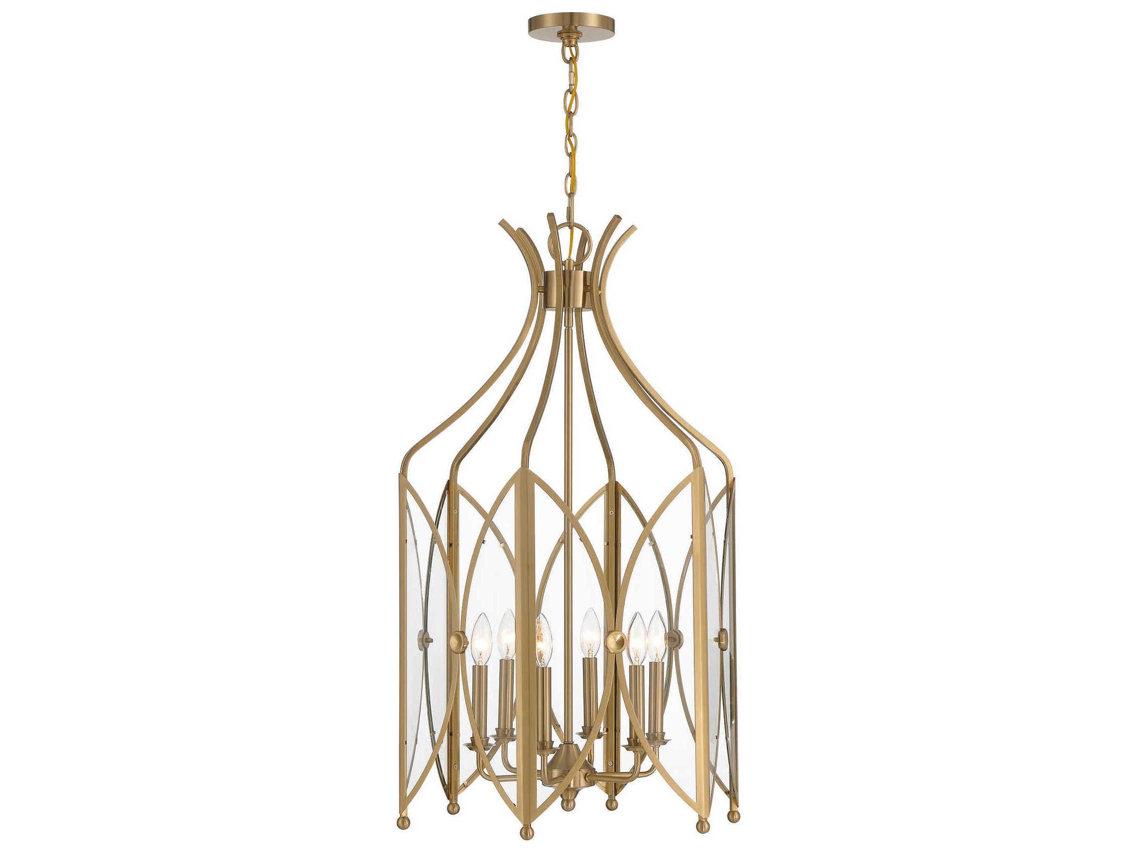 Savoy House Enclave 6-Light Noble Brass Pendant
