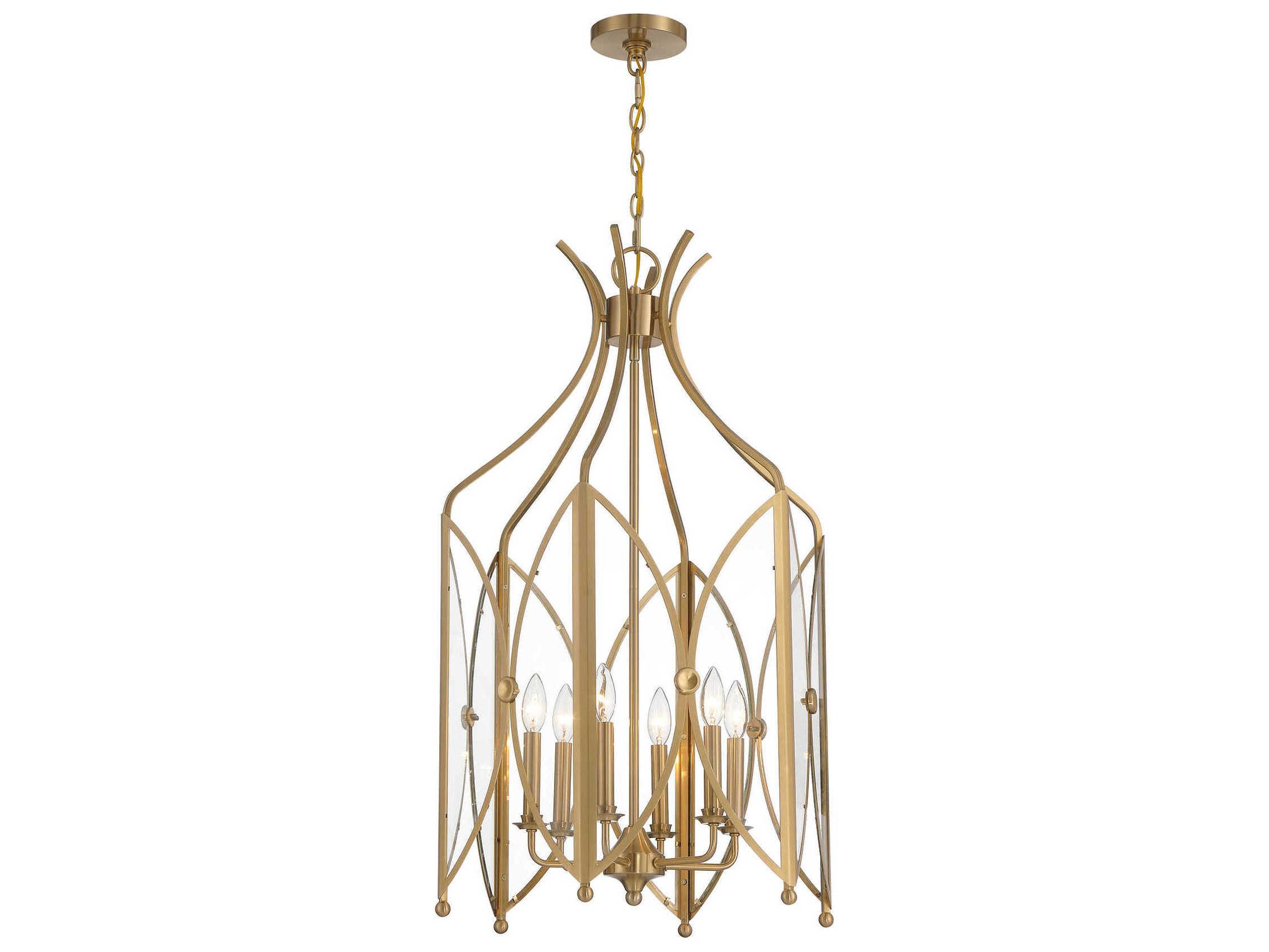 Savoy House Enclave 6-Light Noble Brass Pendant