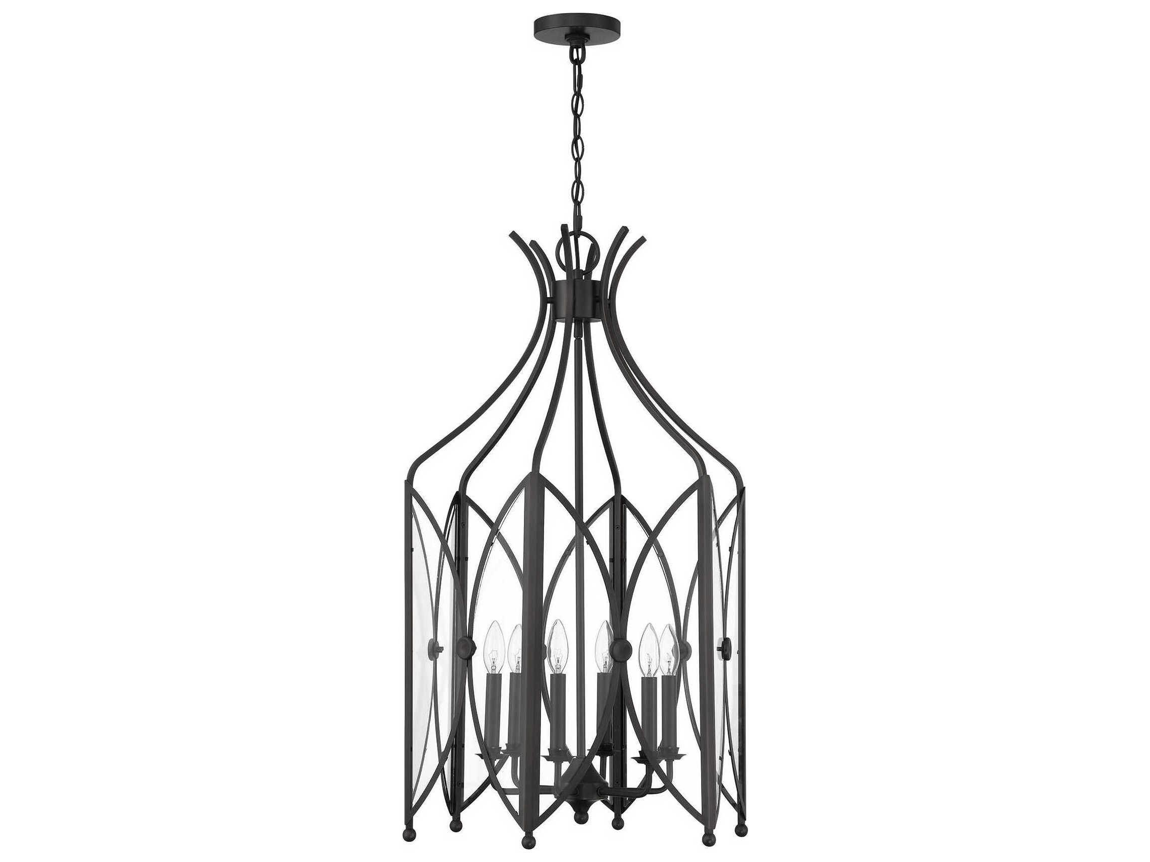 Savoy House Enclave 6-Light Black Tourmaline Pendant