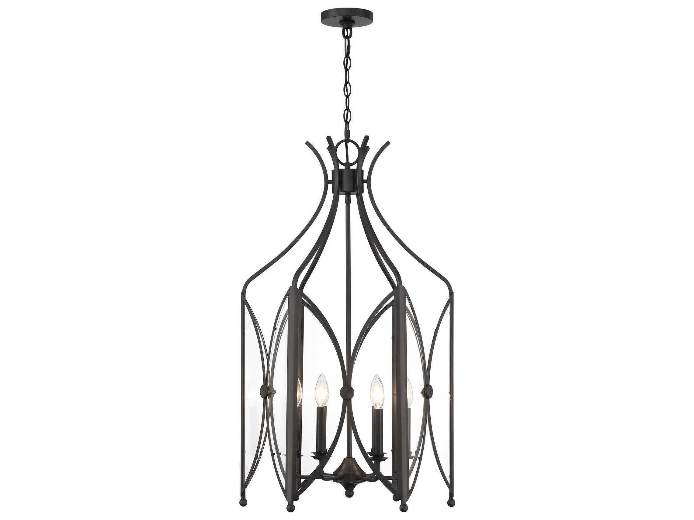 Savoy House Enclave 6-Light Black Tourmaline Pendant