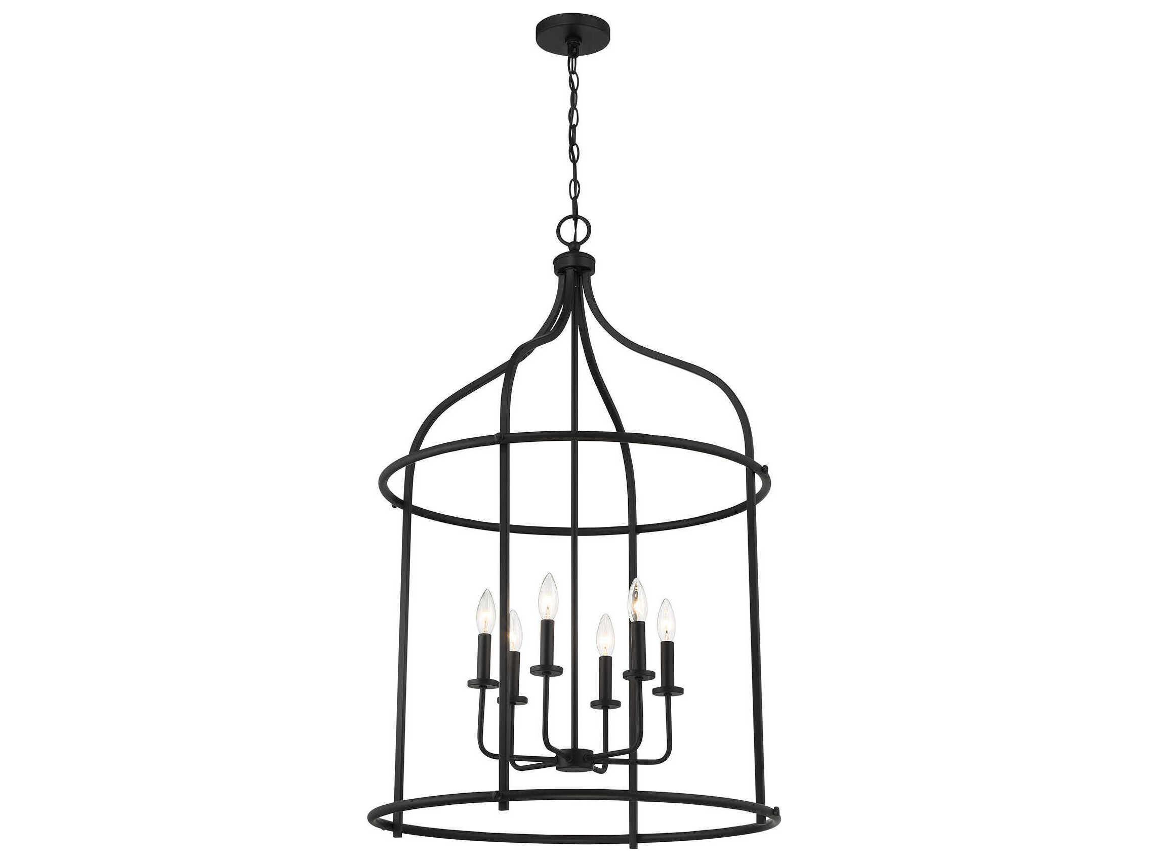 Savoy House Brookstone 6-Light Matte Black Pendant