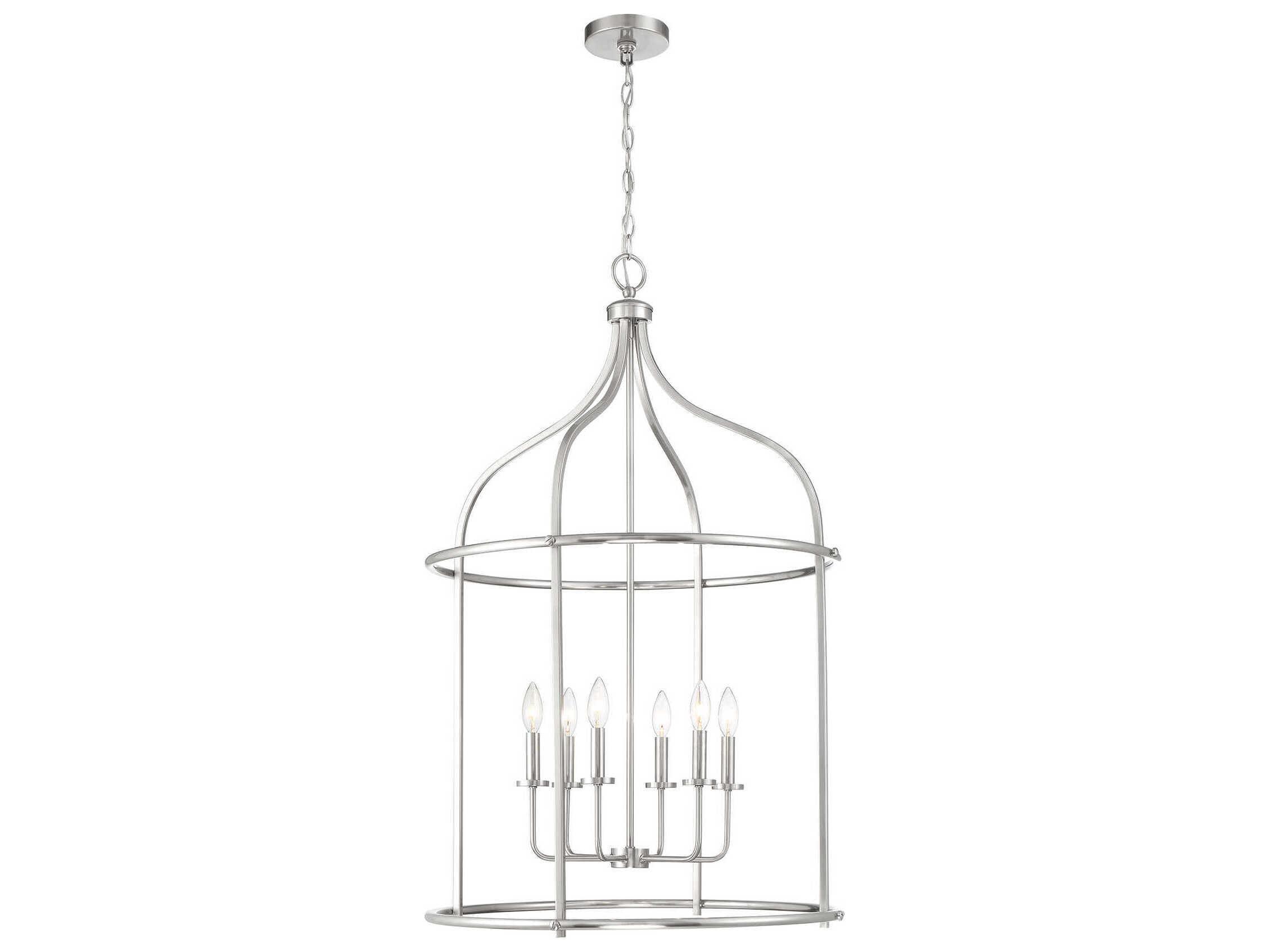 Savoy House Brookstone 6-Light Satin Nickel Pendant