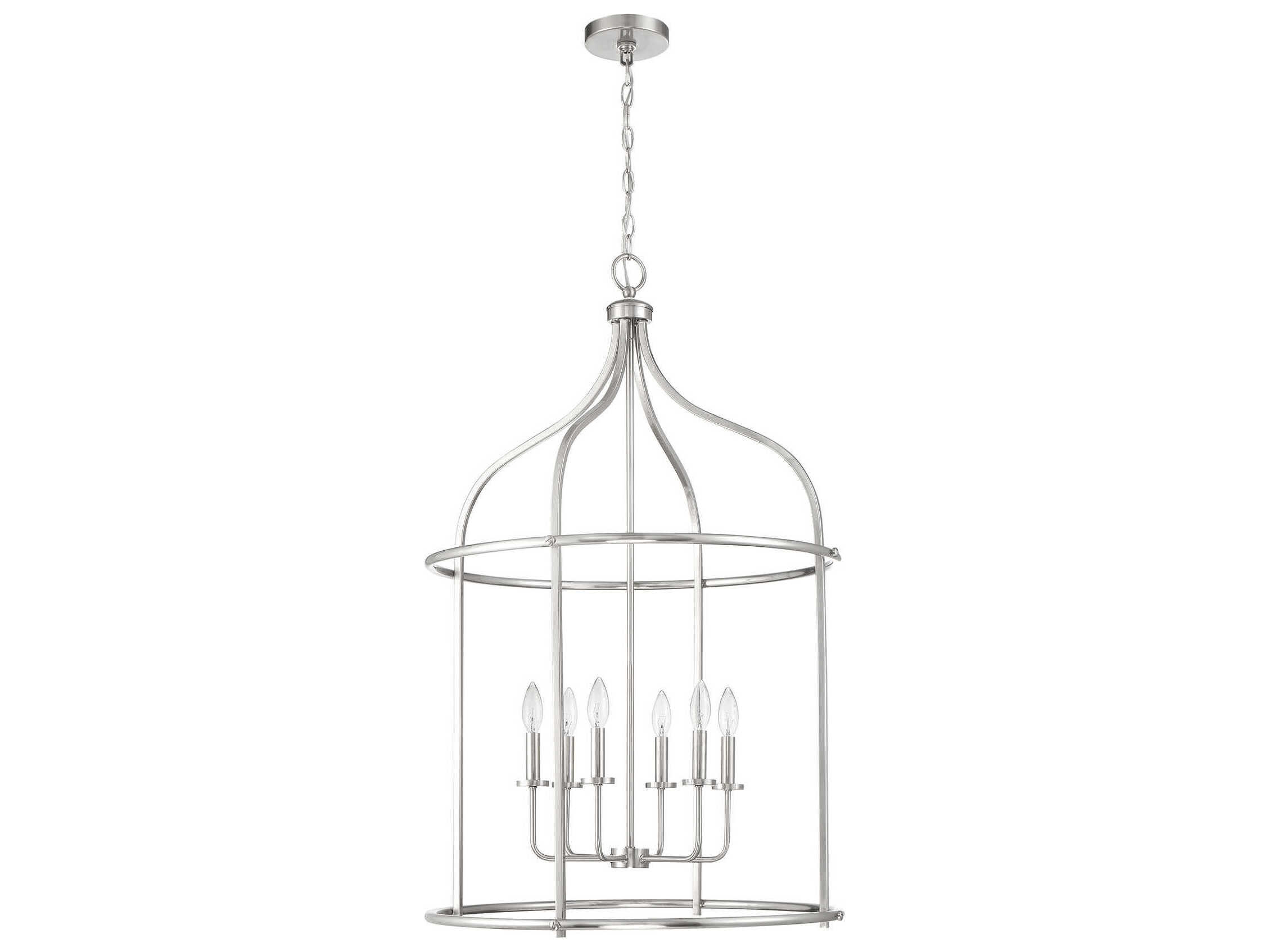 Savoy House Brookstone 6-Light Satin Nickel Pendant