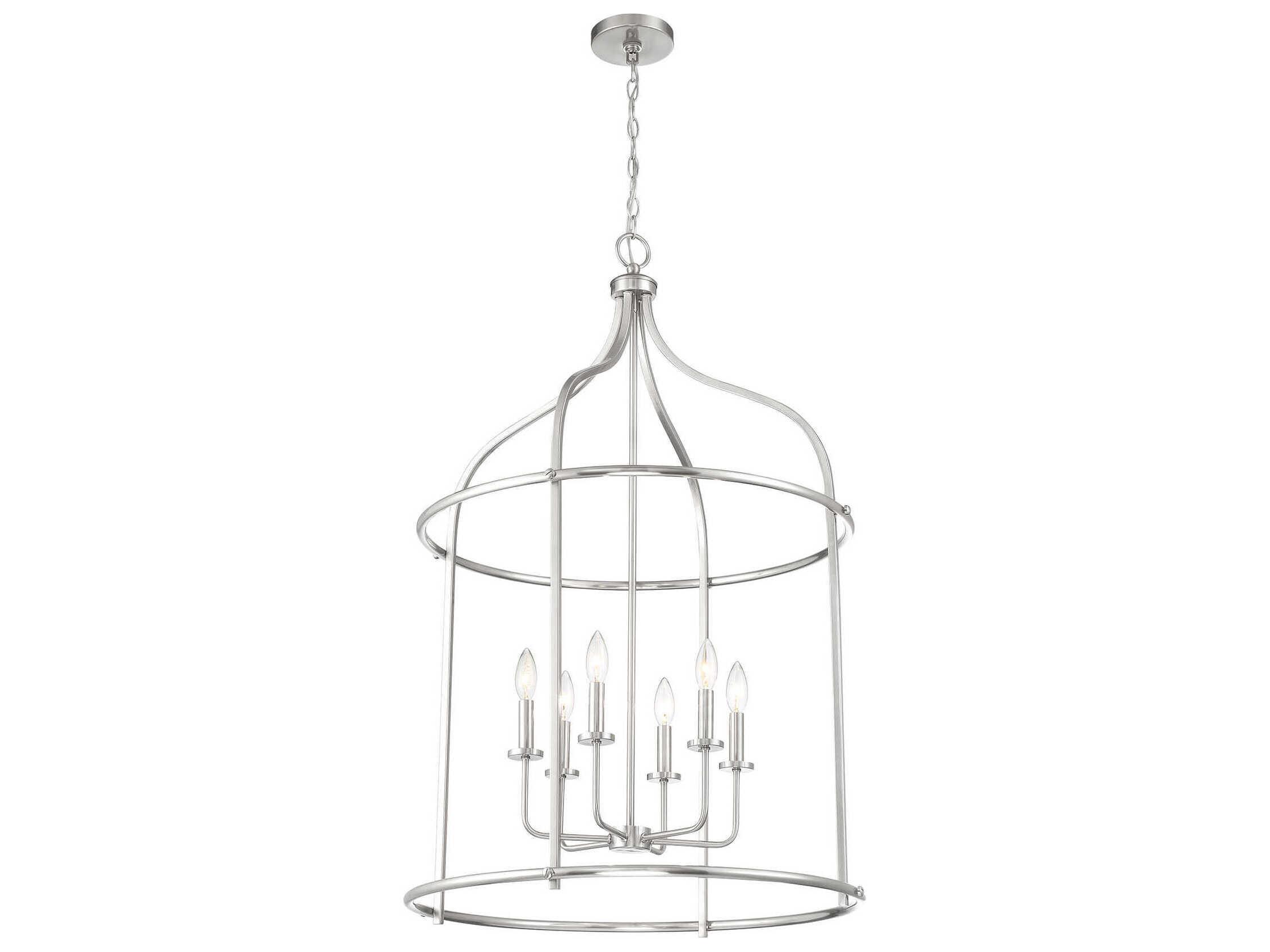 Savoy House Brookstone 6-Light Satin Nickel Pendant