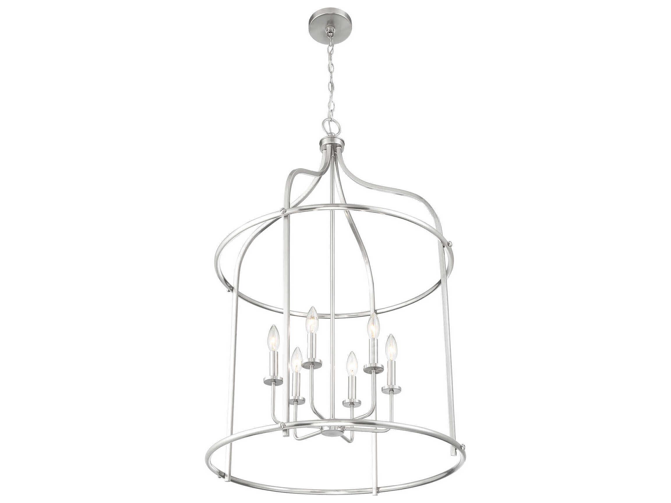 Savoy House Brookstone 6-Light Satin Nickel Pendant