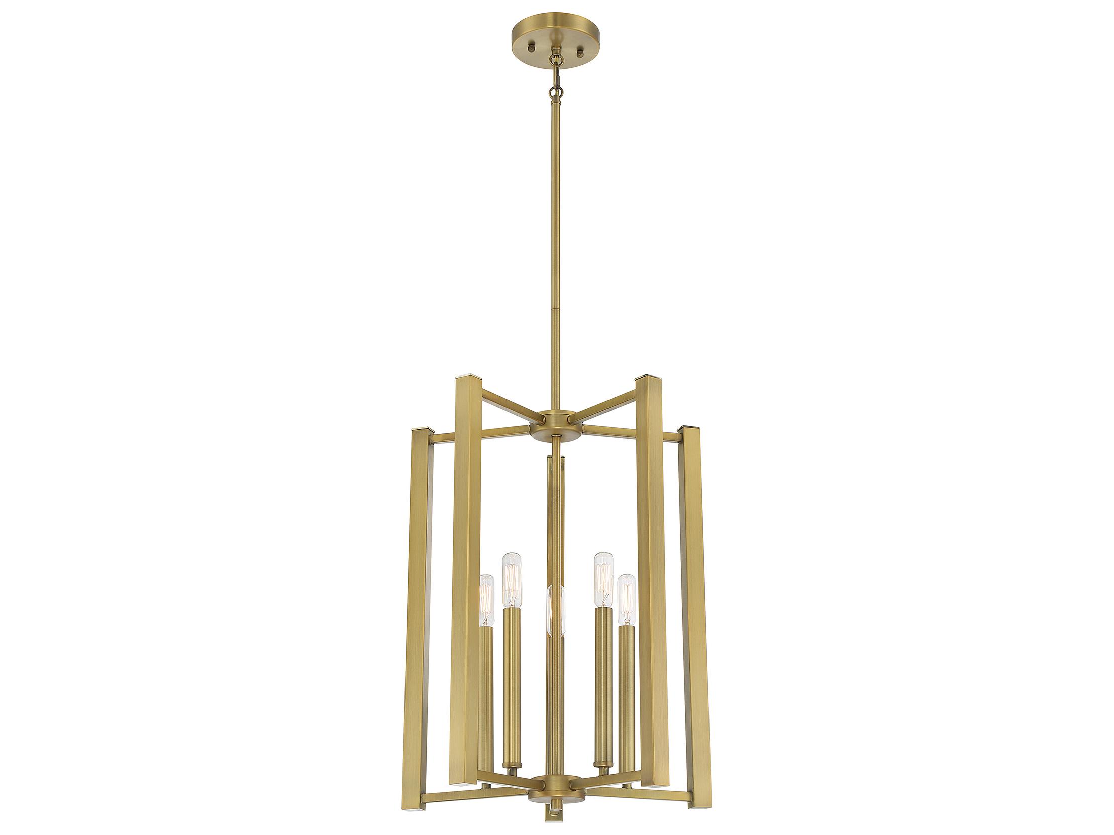 Savoy House Benson 5-Light Warm Brass Pendant