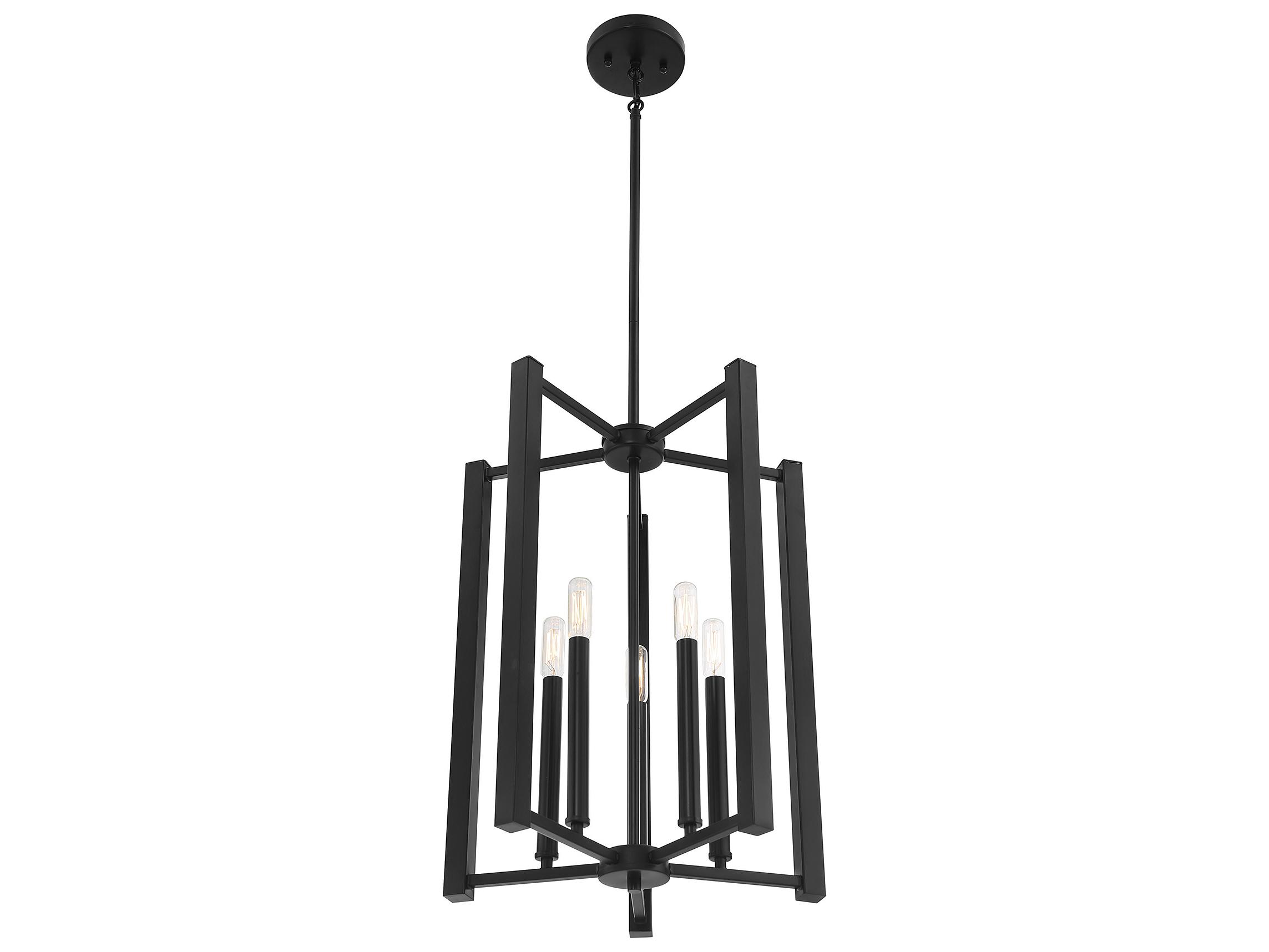 Savoy House Benson 5-Light Matte Black Pendant