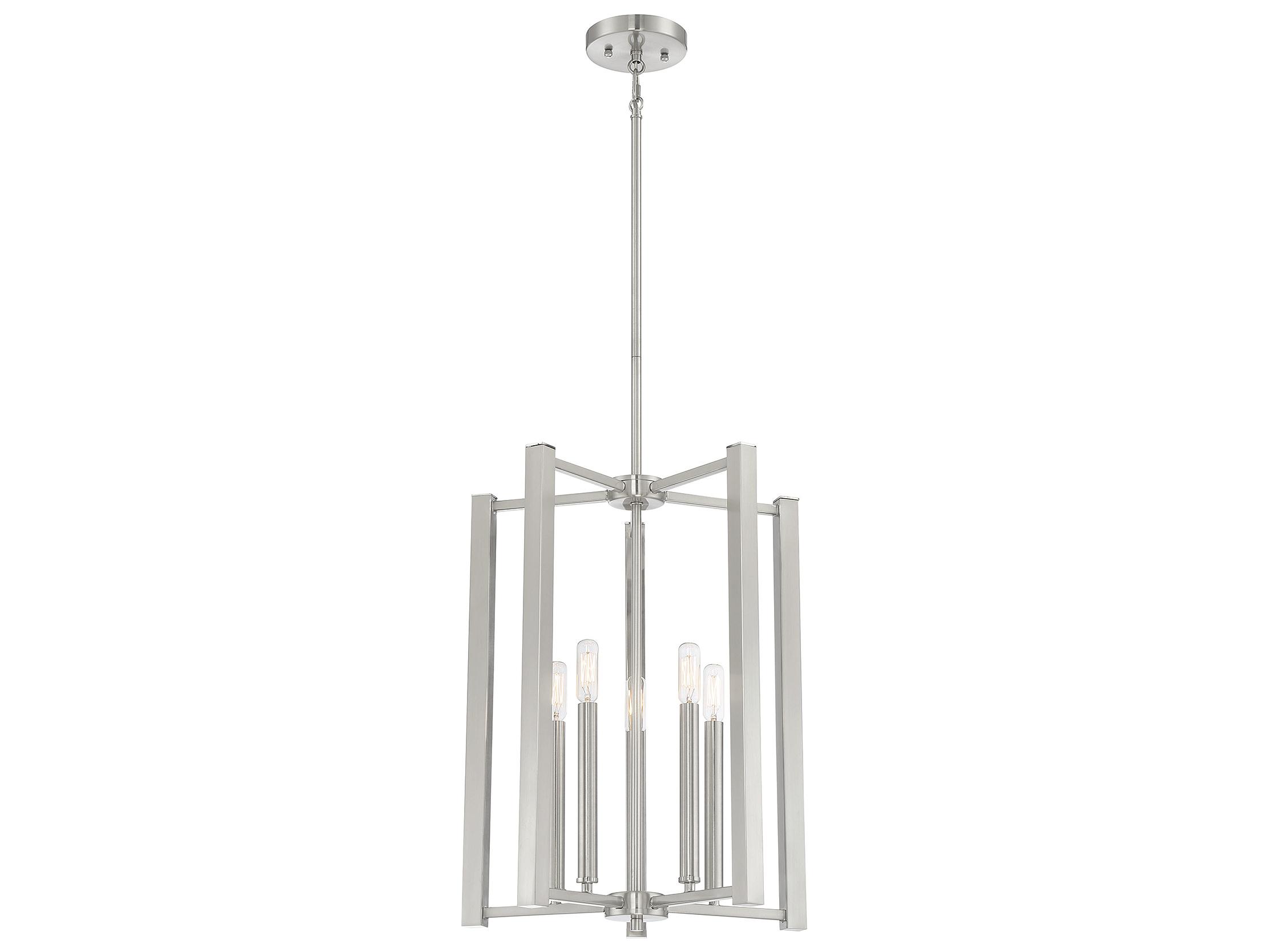 Savoy House Benson 5-Light Satin Nickel Pendant