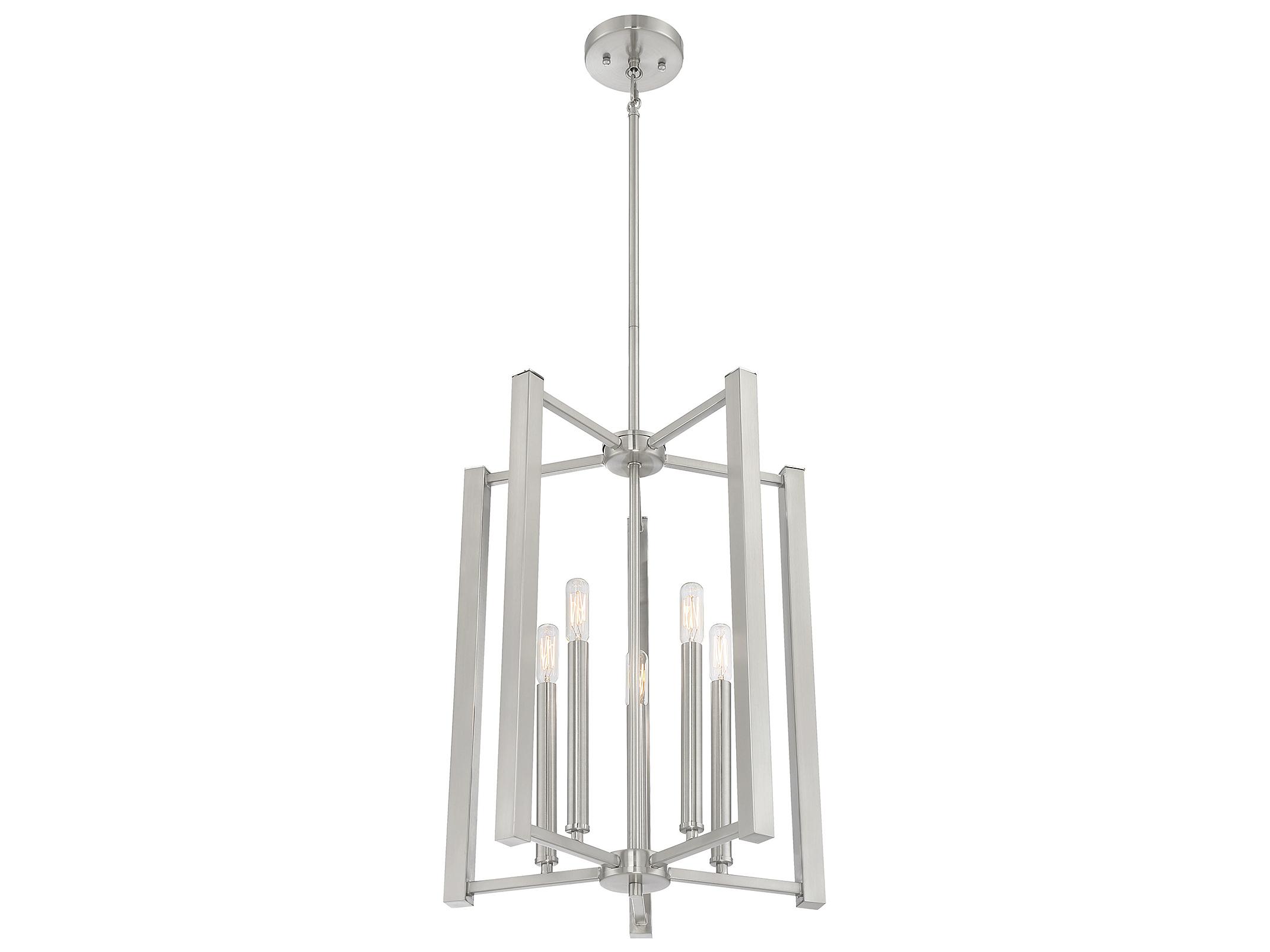 Savoy House Benson 5-Light Satin Nickel Pendant