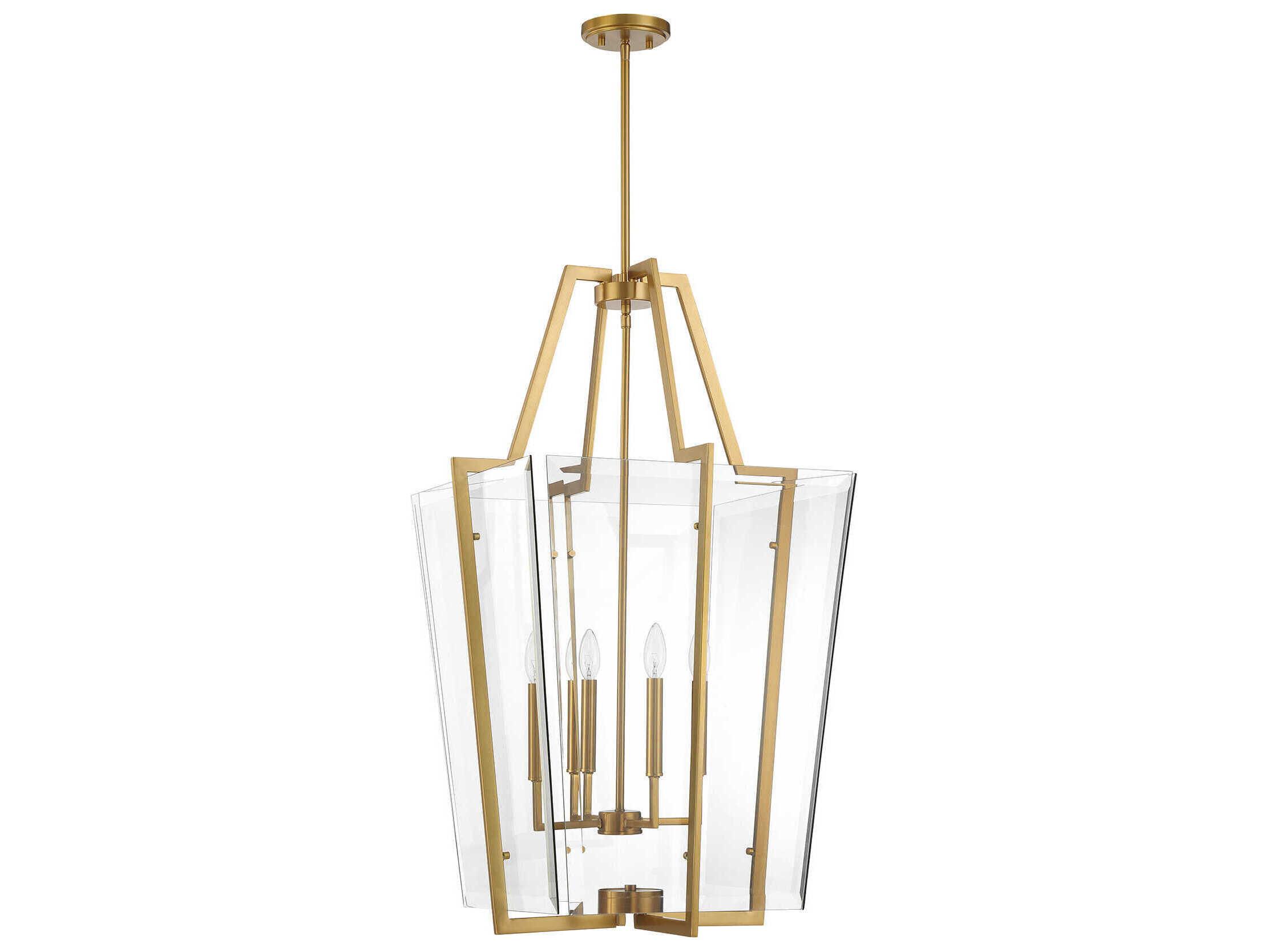 Savoy House Farell 4-Light Warm Brass Pendant