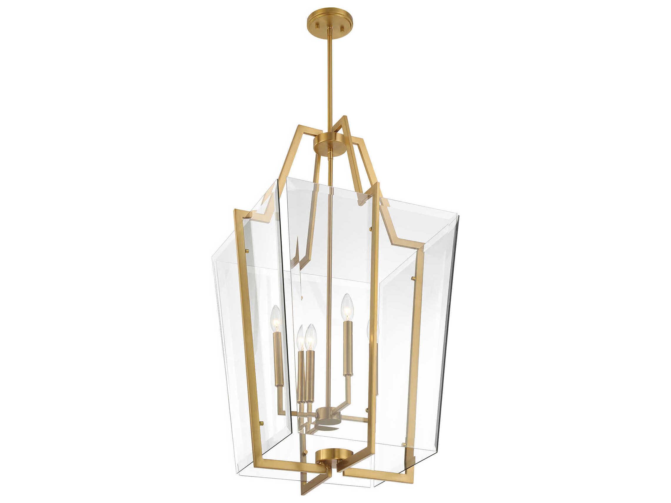 Savoy House Farell 4-Light Warm Brass Pendant