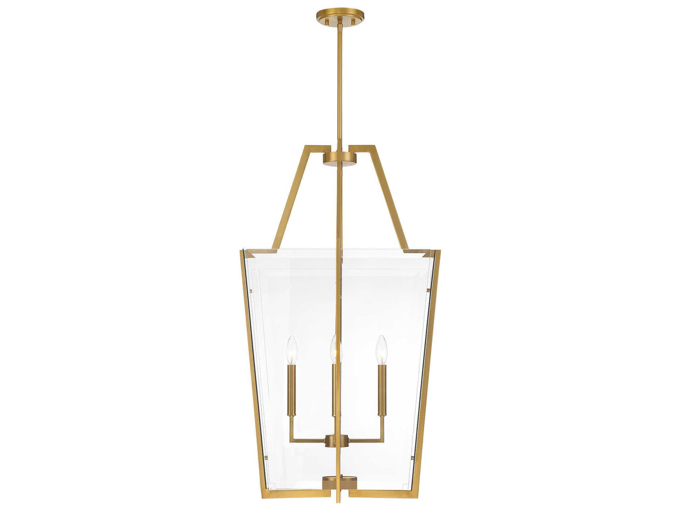 Savoy House Farell 4-Light Warm Brass Pendant