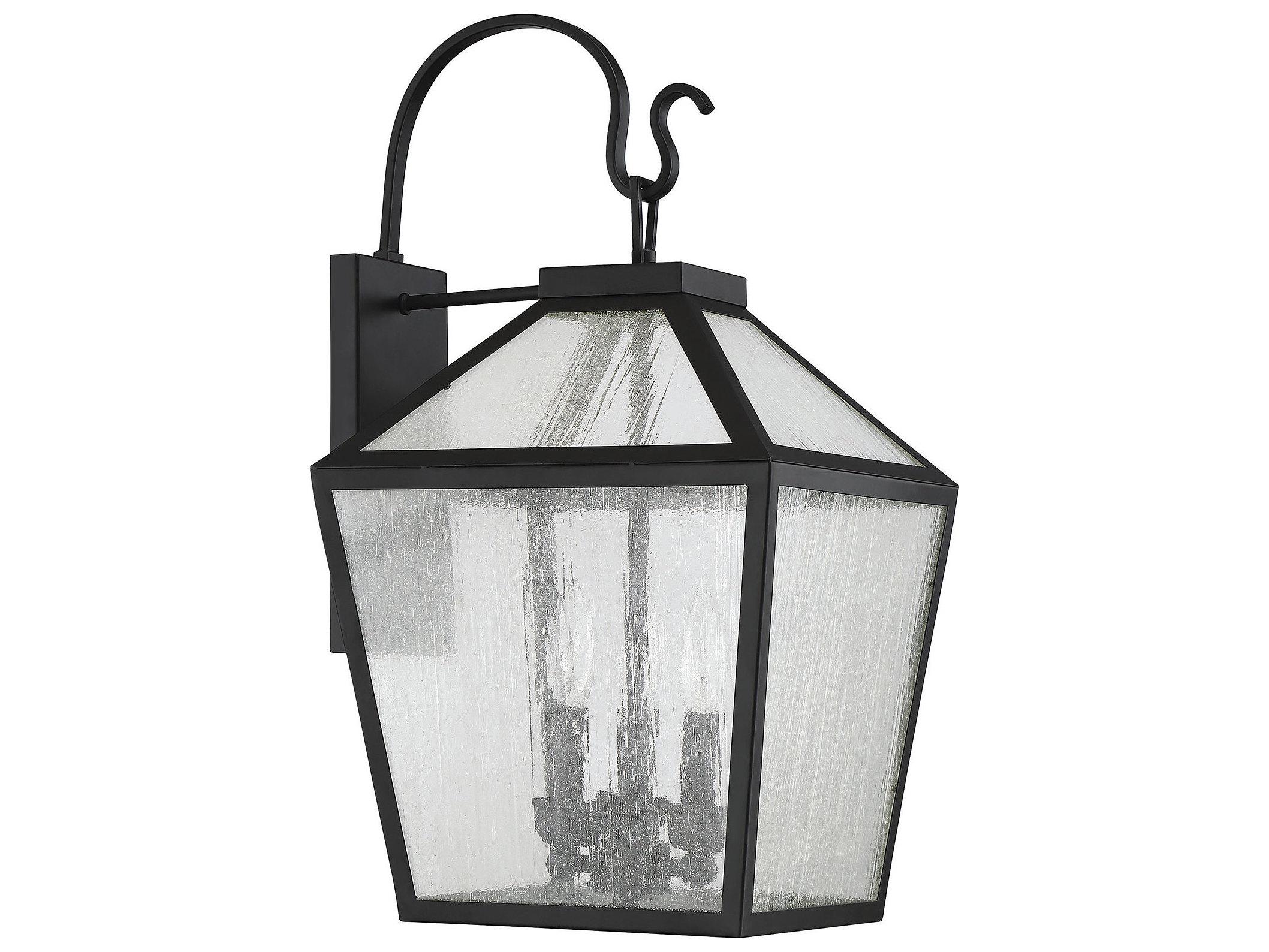 Savoy House Woodstock 3 - Light Glass Outdoor Wall Light