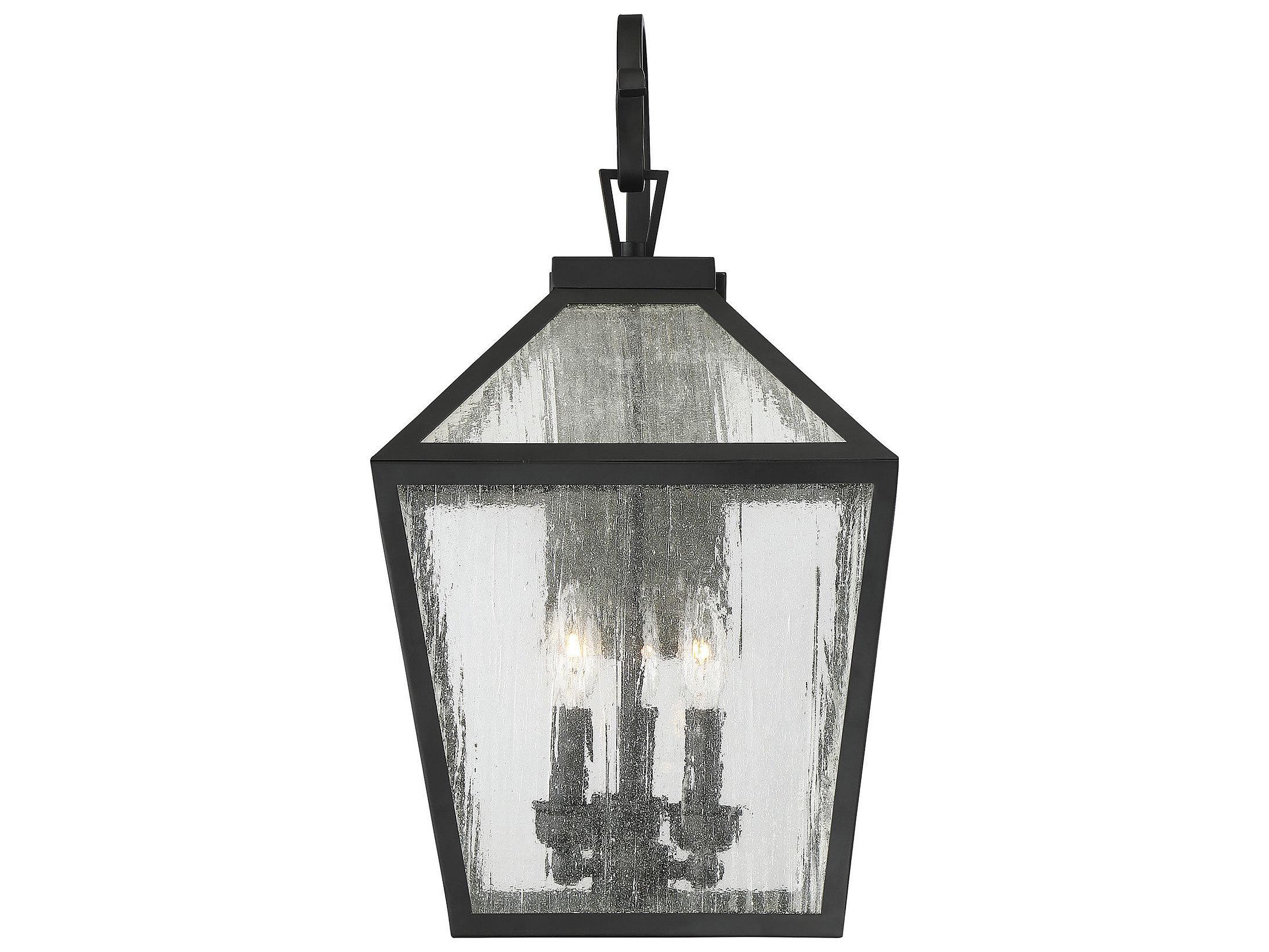 Savoy House Woodstock 3 - Light Glass Outdoor Wall Light