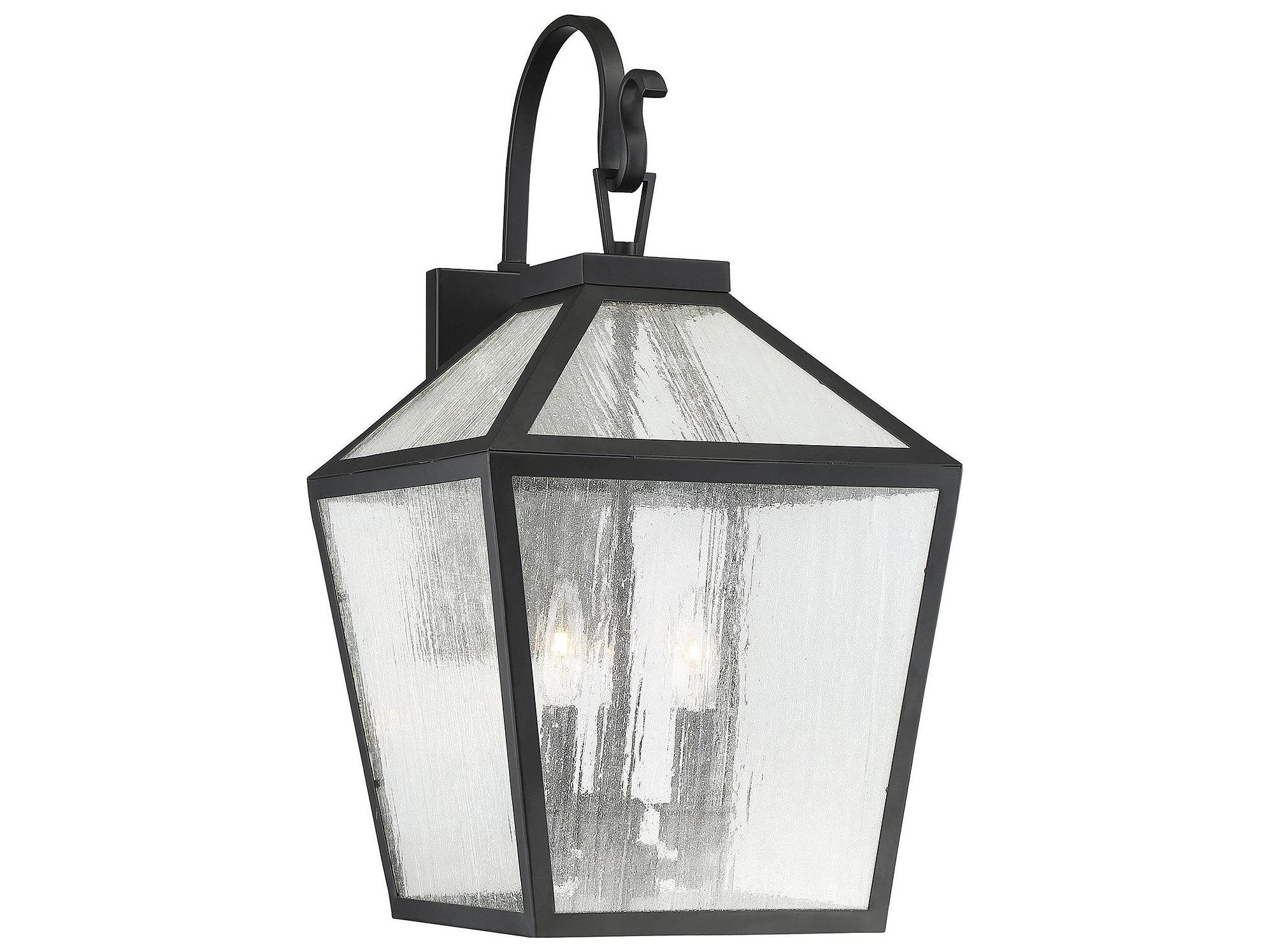 Savoy House Woodstock 3 - Light Glass Outdoor Wall Light