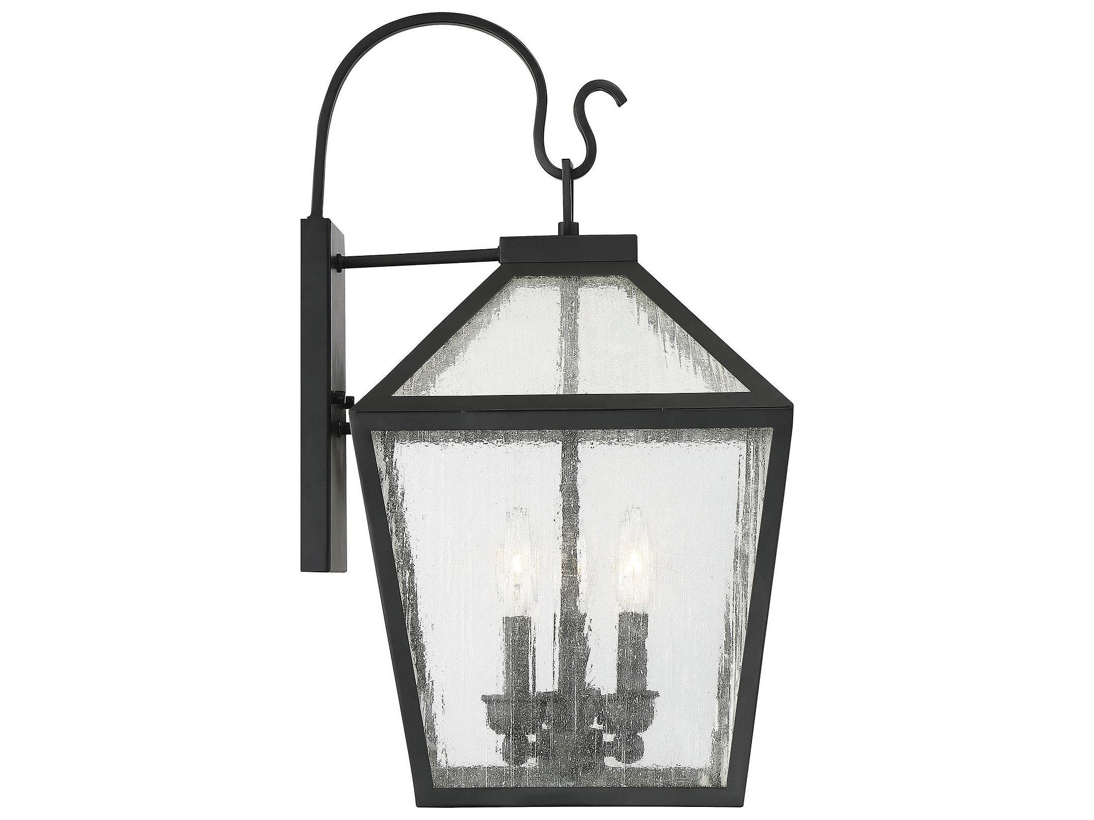 Savoy House Woodstock 3 - Light Glass Outdoor Wall Light