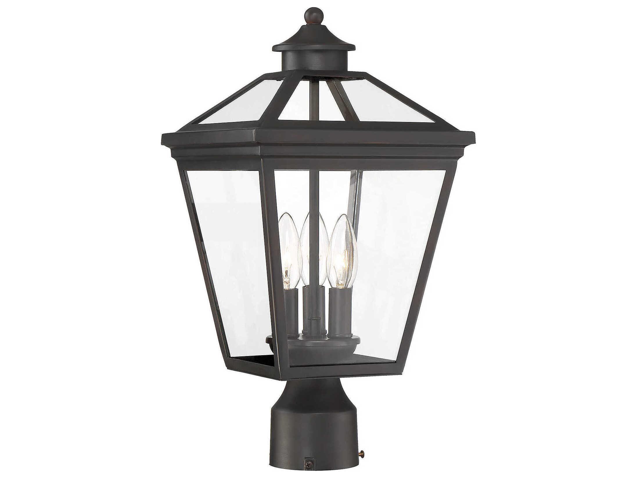 Savoy House Ellijay 3 - Light Outdoor Post Light
