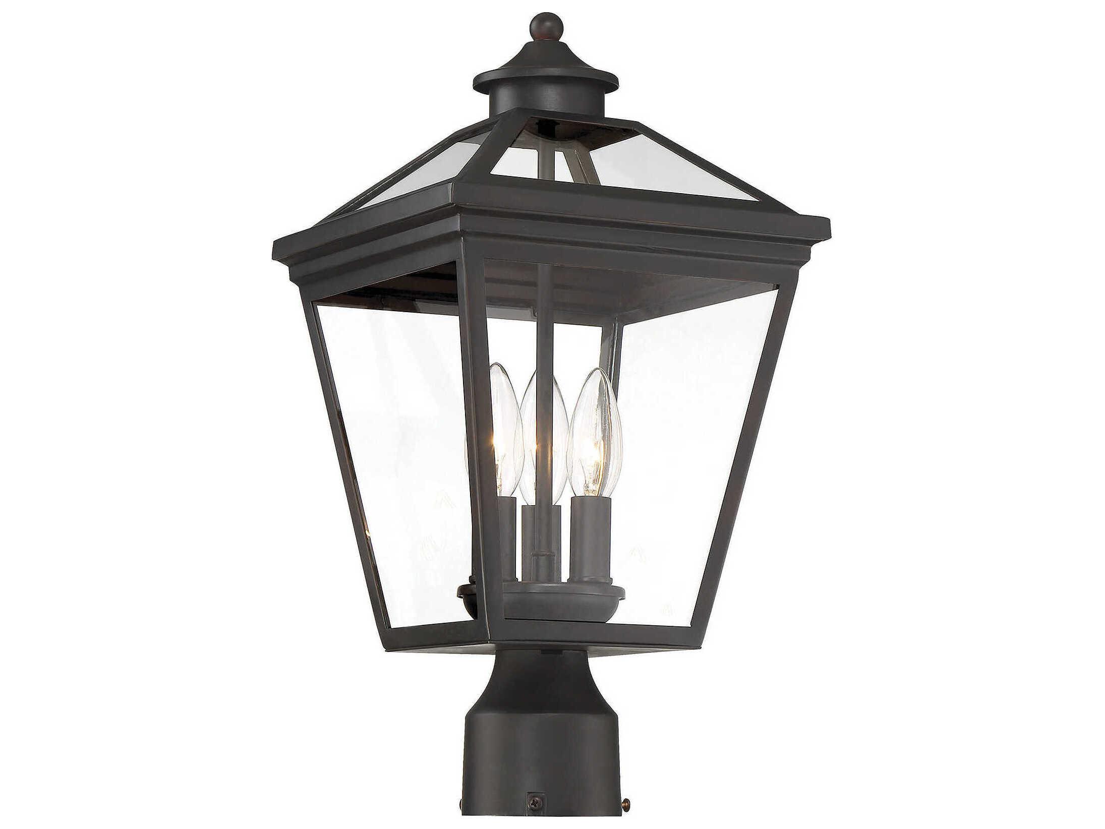 Savoy House Ellijay 3 - Light Outdoor Post Light