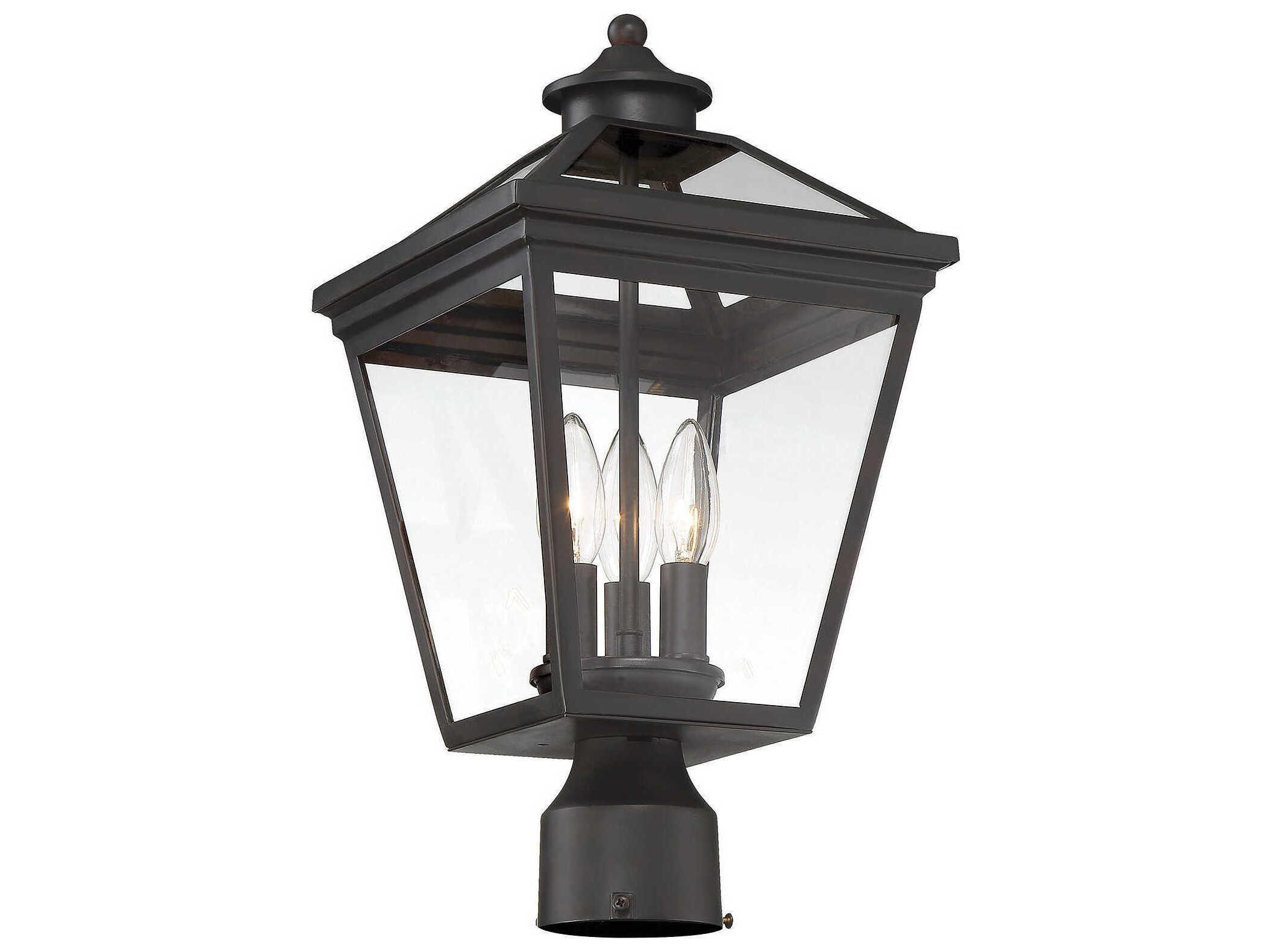 Savoy House Ellijay 3 - Light Outdoor Post Light