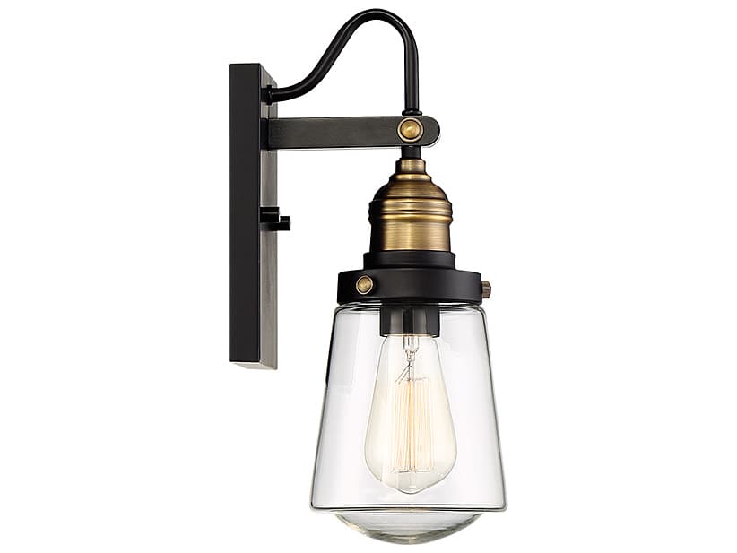 Savoy House Macauley 1 - Light Glass Outdoor Wall Light