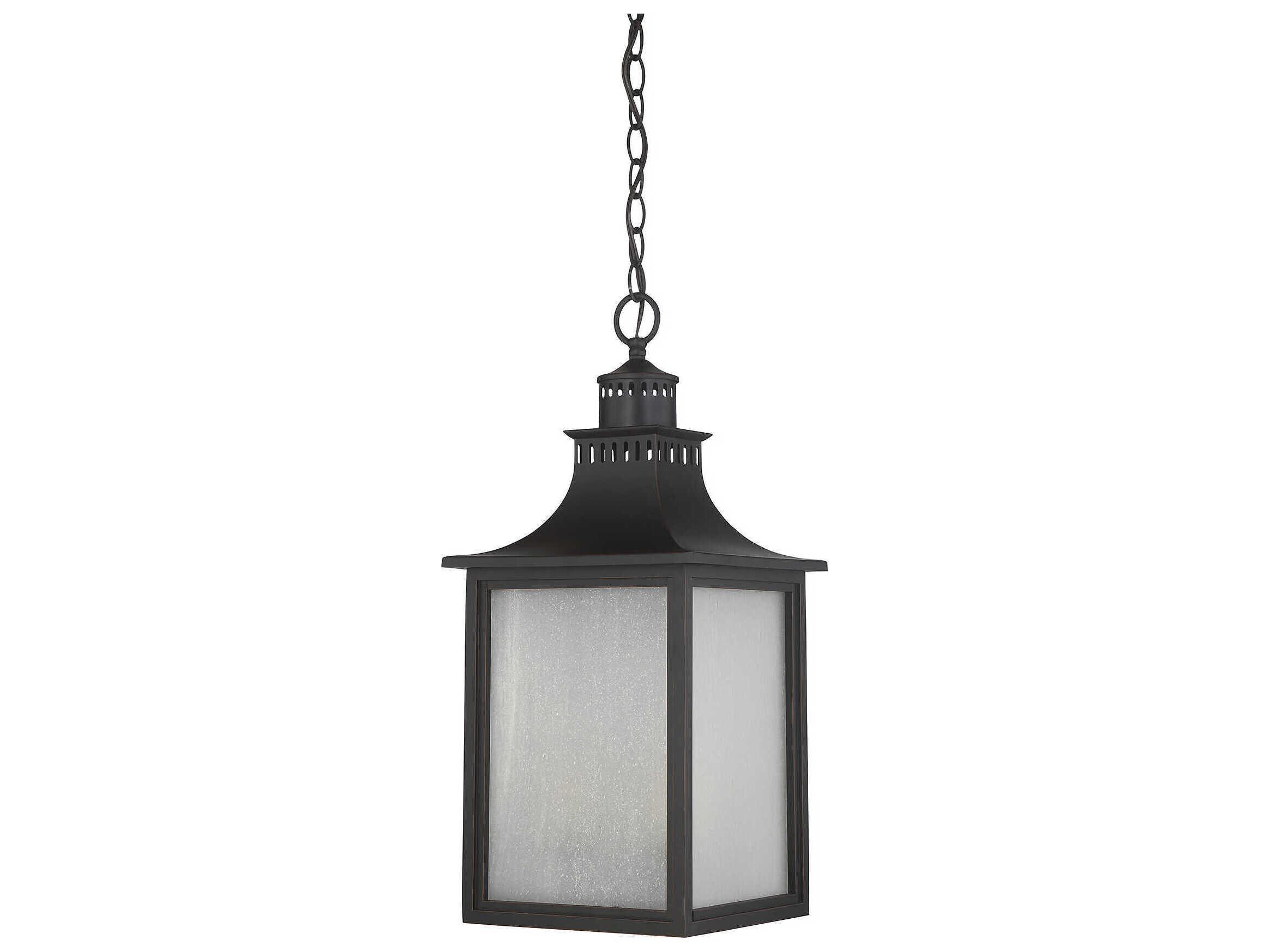 Savoy House Monte Grande 3-Light English Bronze Glass Lantern Mini Pendant
