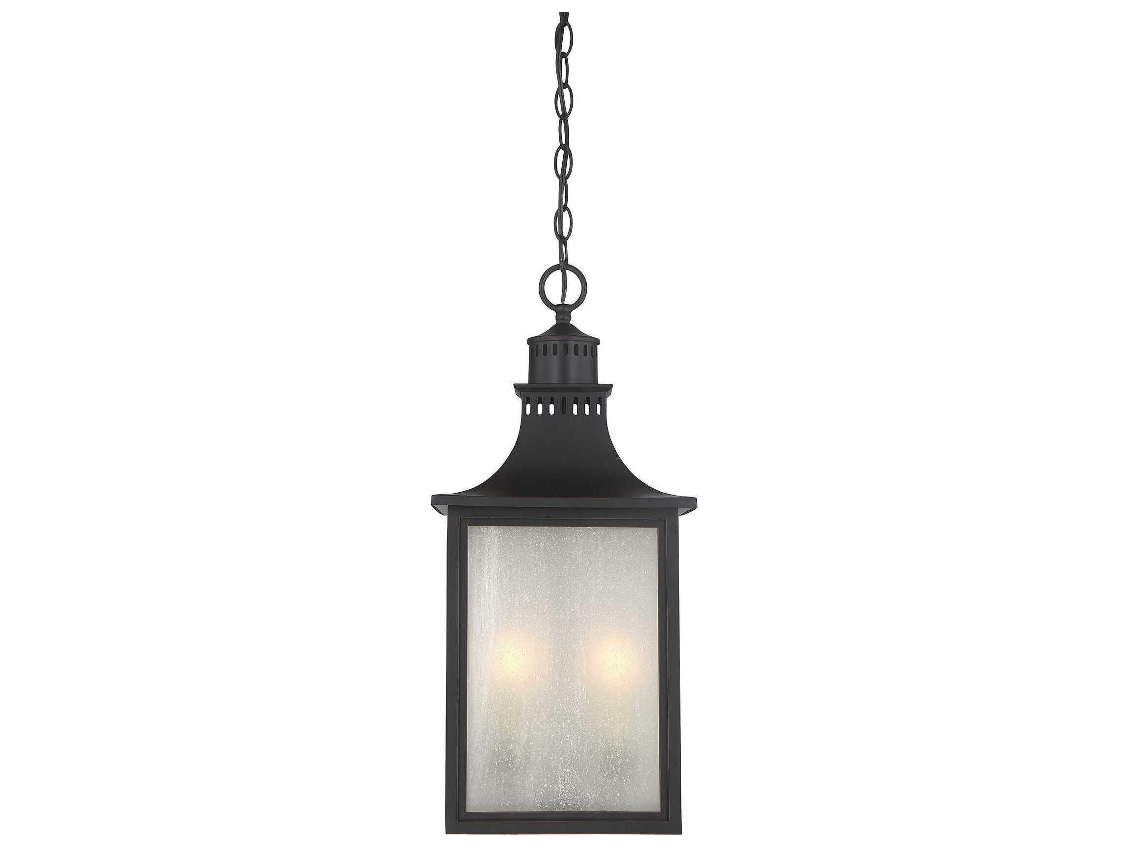 Savoy House Monte Grande 3-Light English Bronze Glass Lantern Mini Pendant