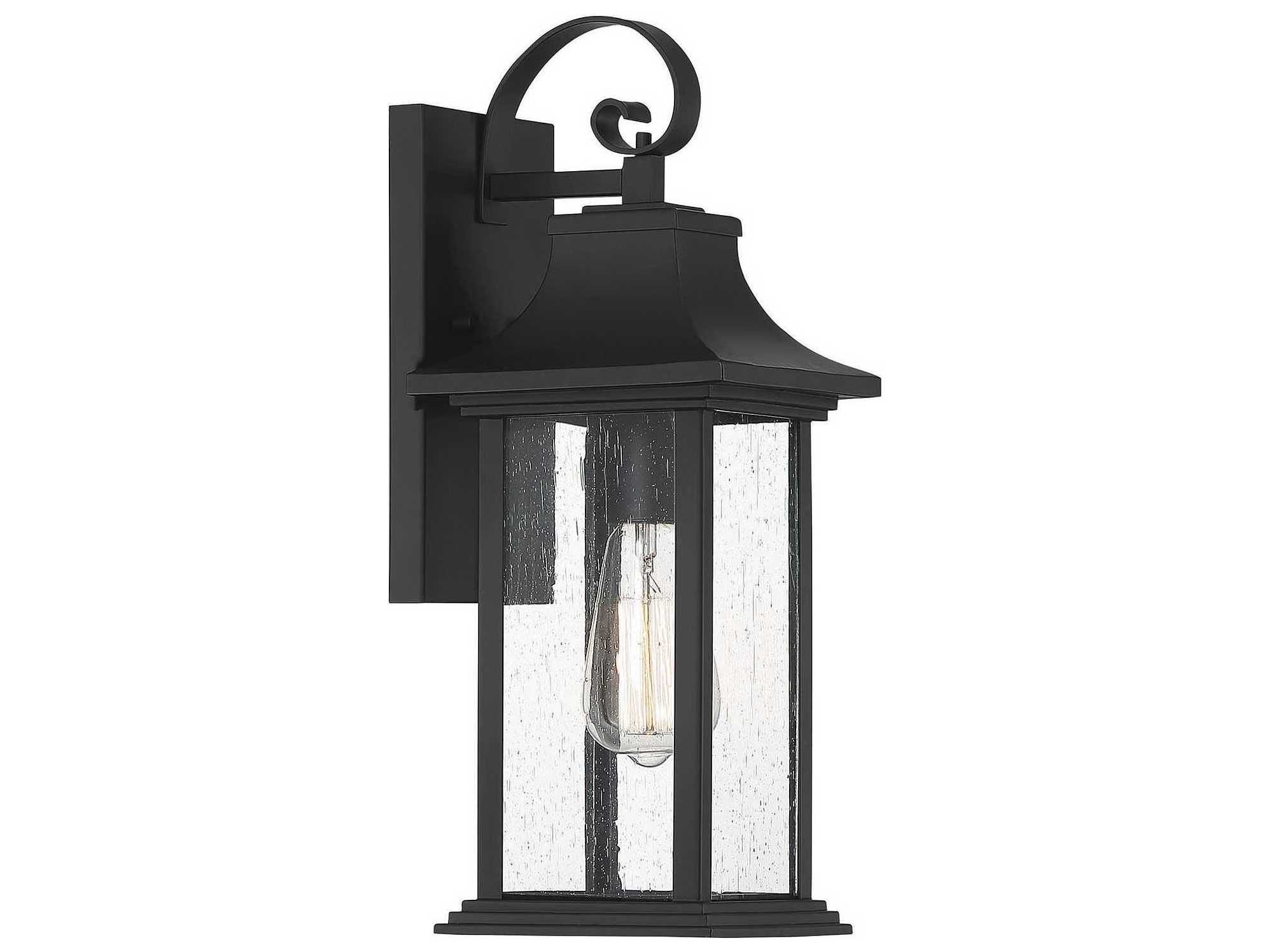 Savoy House Hancock 1 - Light Glass Outdoor Wall Light
