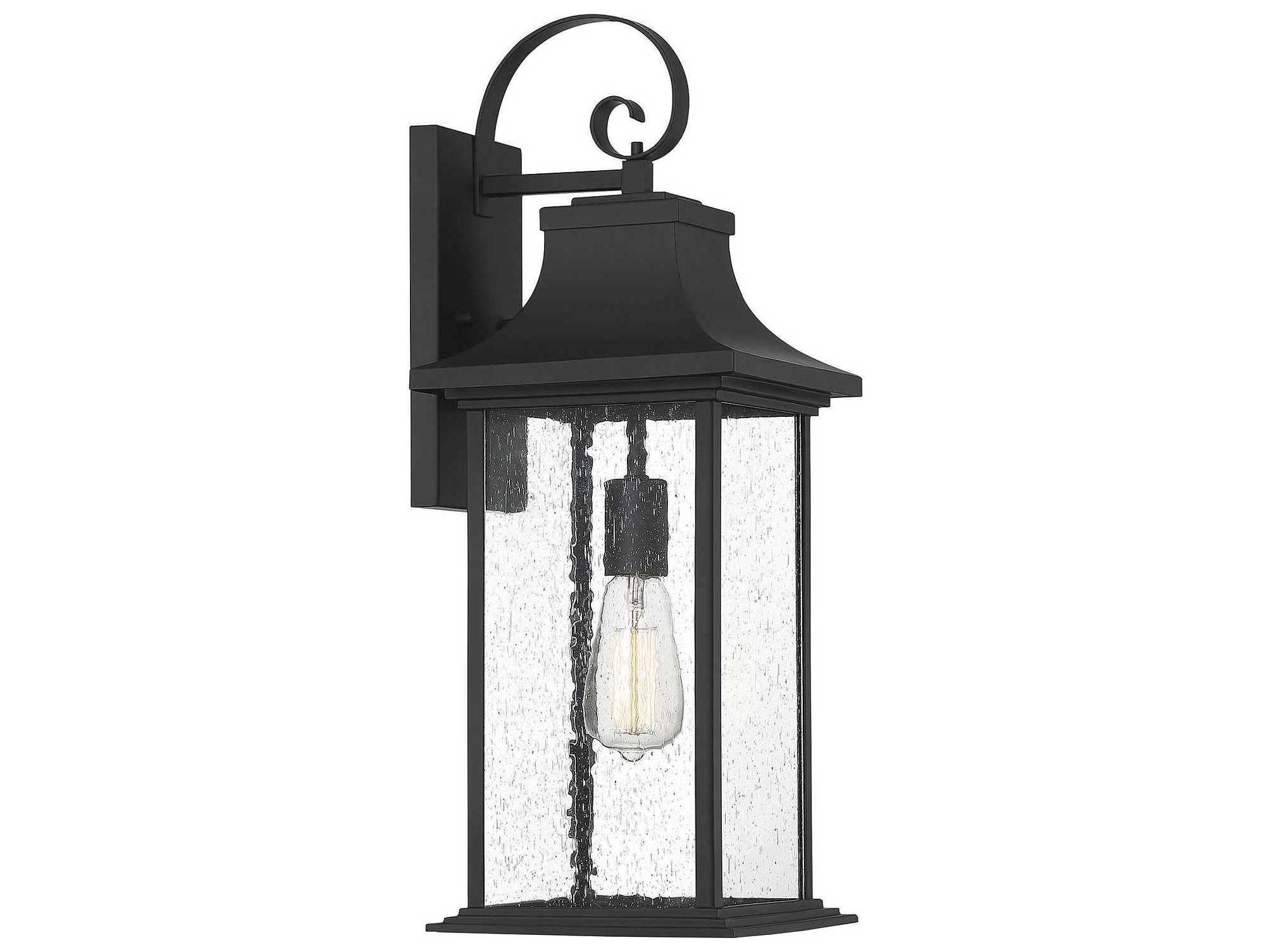 Savoy House Hancock 1 - Light Glass Outdoor Wall Light