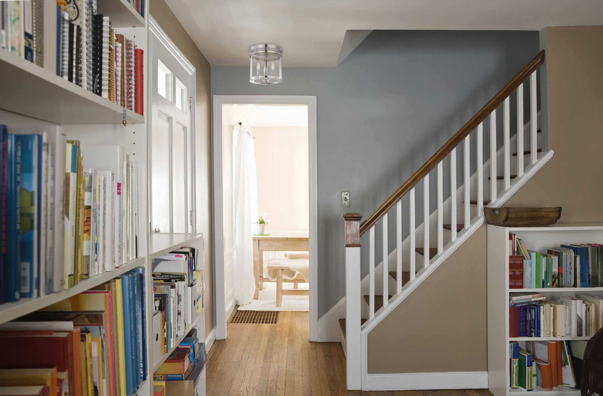 Savoy House Penrose 3-Light Polished Nickel Glass Drum Semi Flush Mount