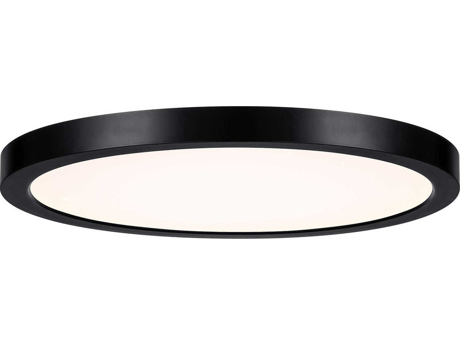 Savoy House 1-Light Black Round Flush Mount