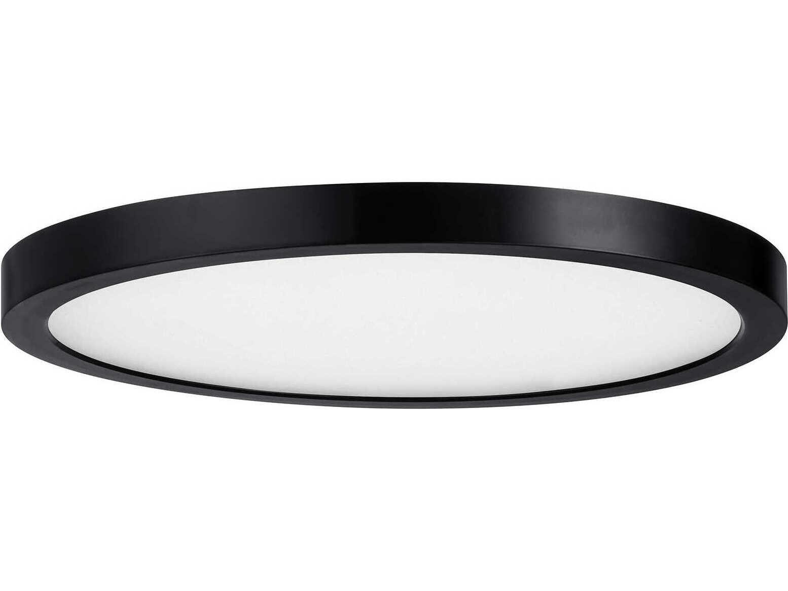 Savoy House 1-Light Black Round Flush Mount