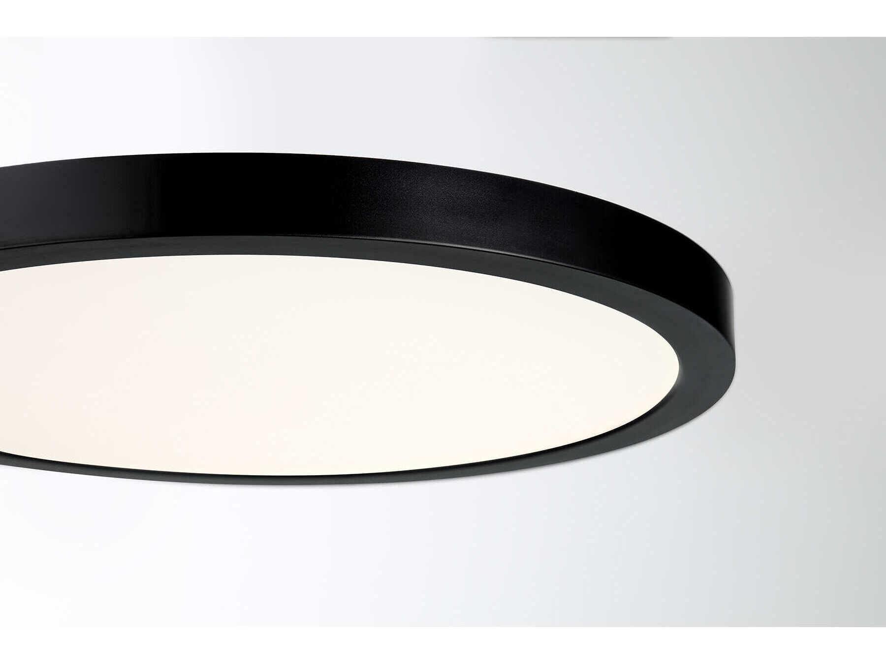 Savoy House 1-Light Black Round Flush Mount