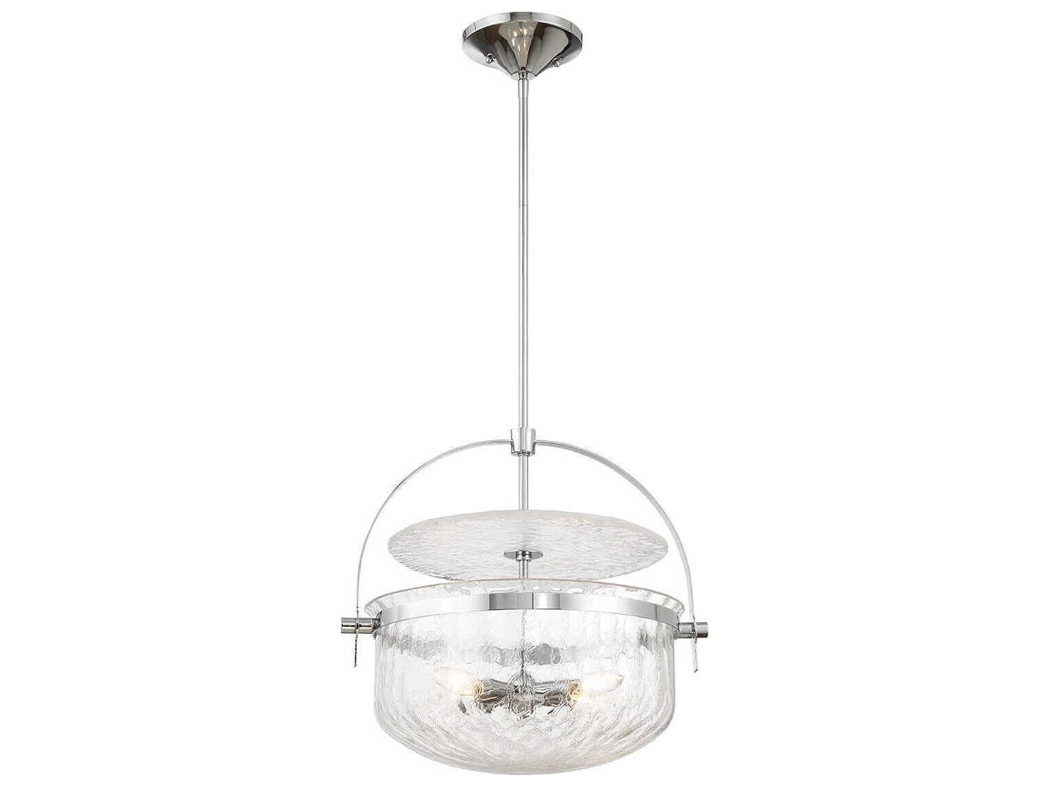 Savoy House Denmar 4-Light Polished Chrome Bowl Pendant