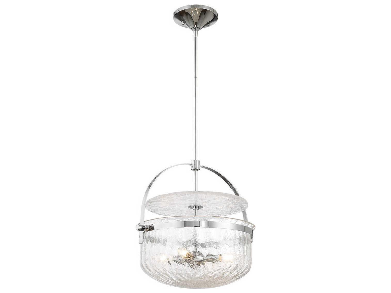 Savoy House Denmar 4-Light Polished Chrome Bowl Pendant