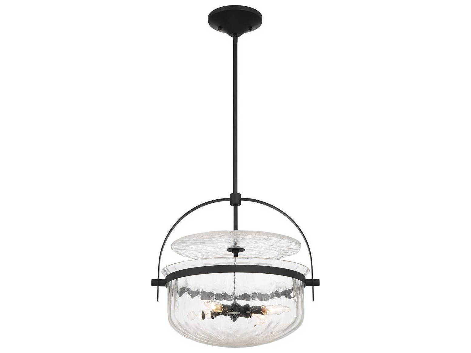 Savoy House Denmar 4-Light Matte Black Bowl Pendant