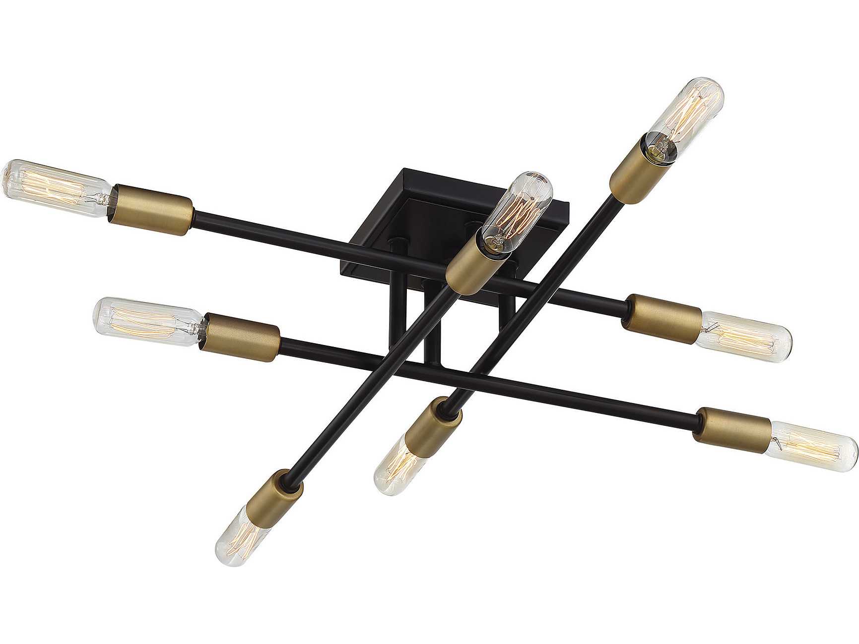 Savoy House Lyrique 8-Light Bronze Brass Semi Flush Mount