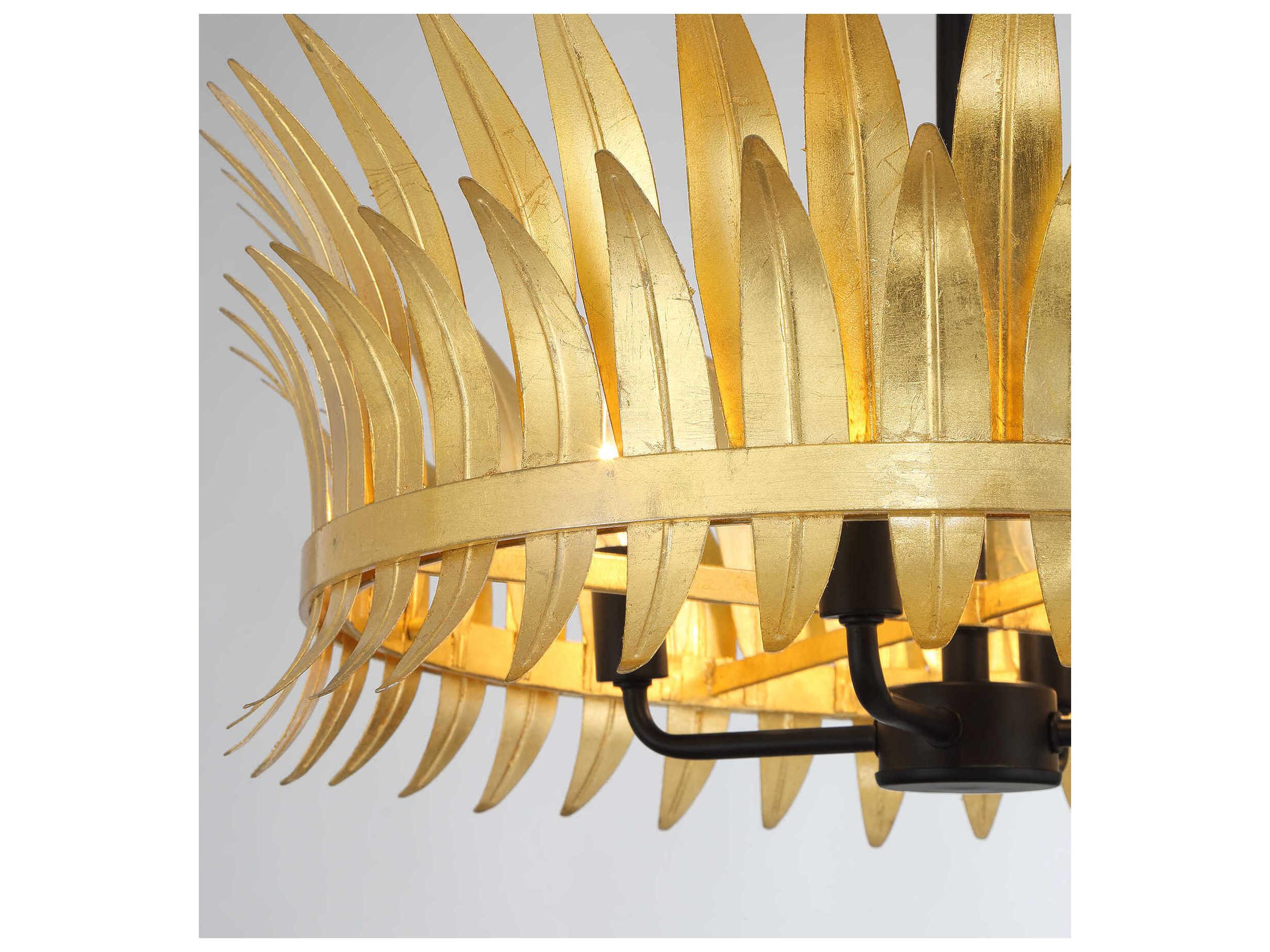 Savoy House Ensley 4-Light True Gold Round Semi Flush Mount