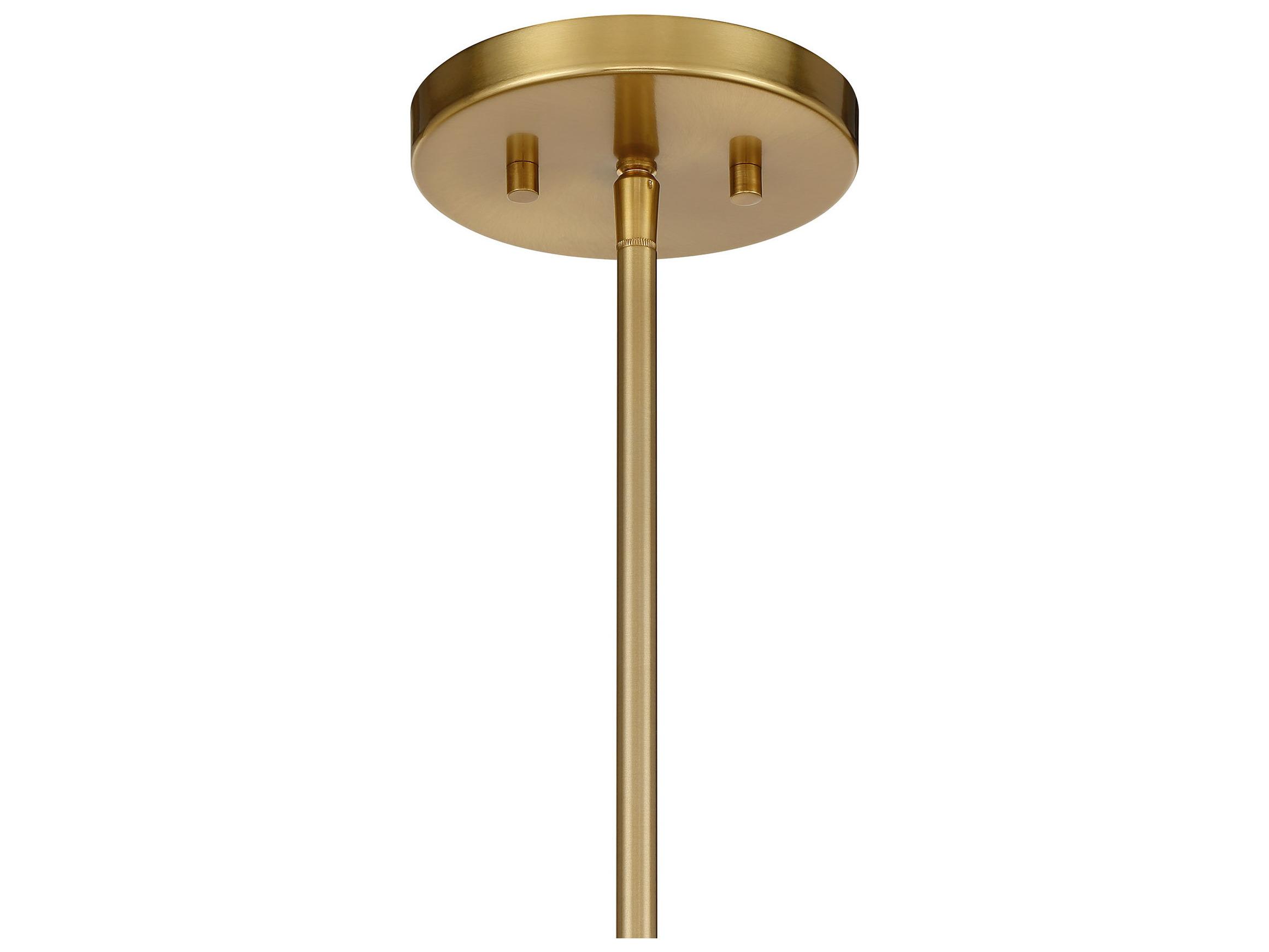 Savoy House Bailey 4-Light Warm Brass Drum Pendant