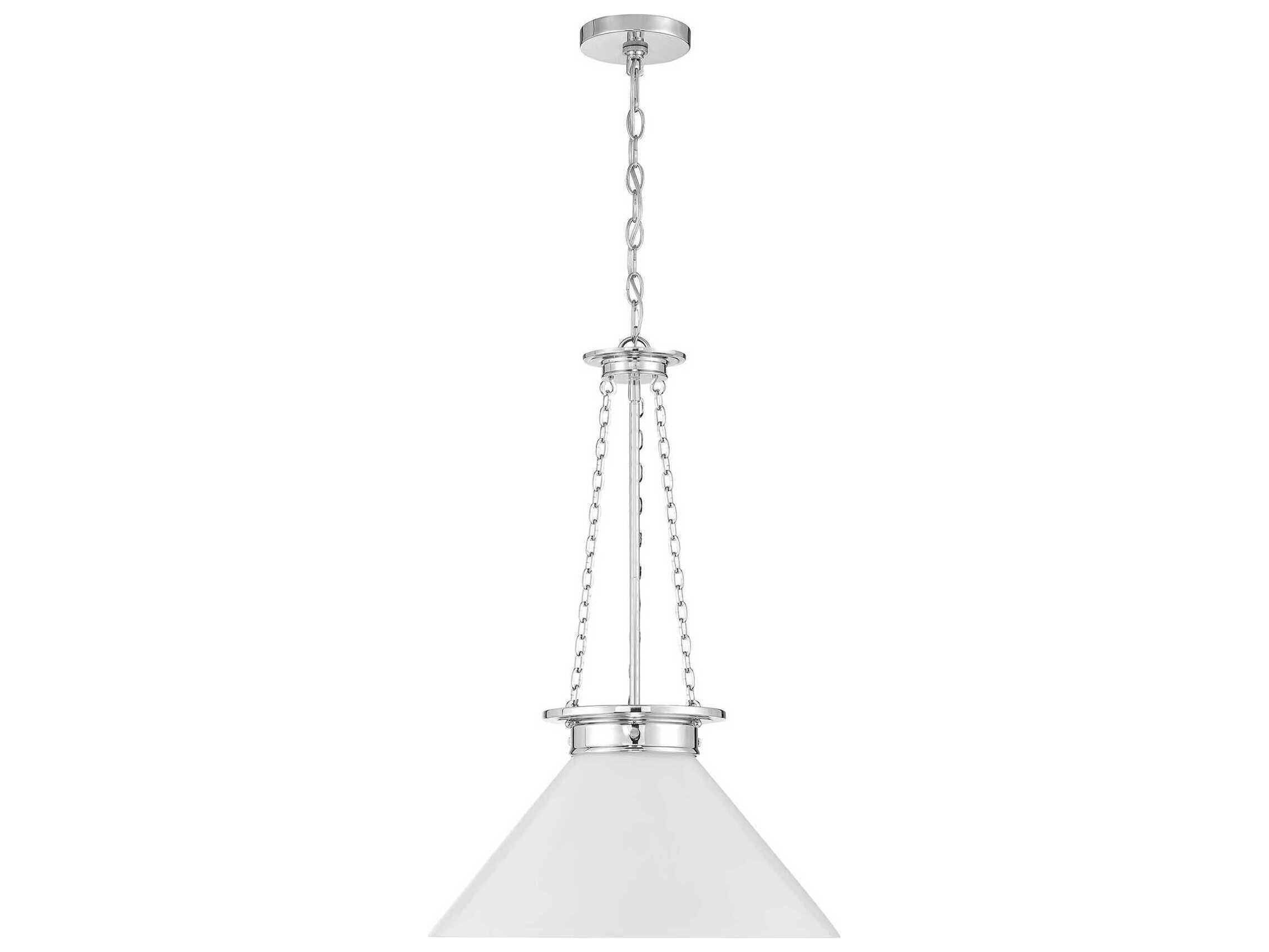 Savoy House Myers 1-Light Polished Nickel Pendant
