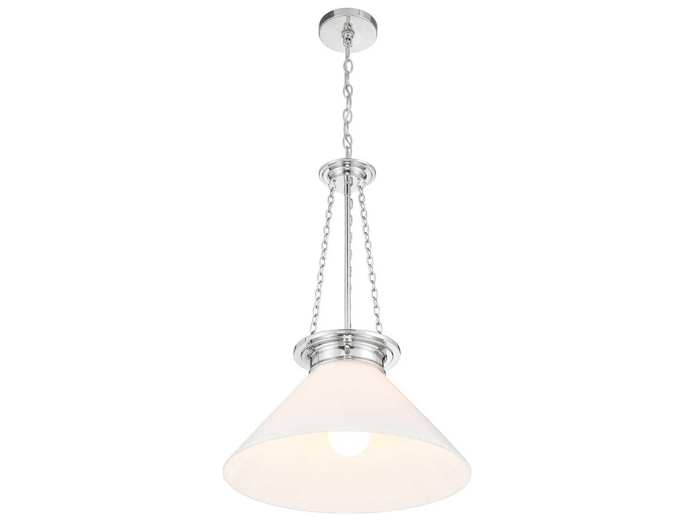 Savoy House Myers 1-Light Polished Nickel Pendant