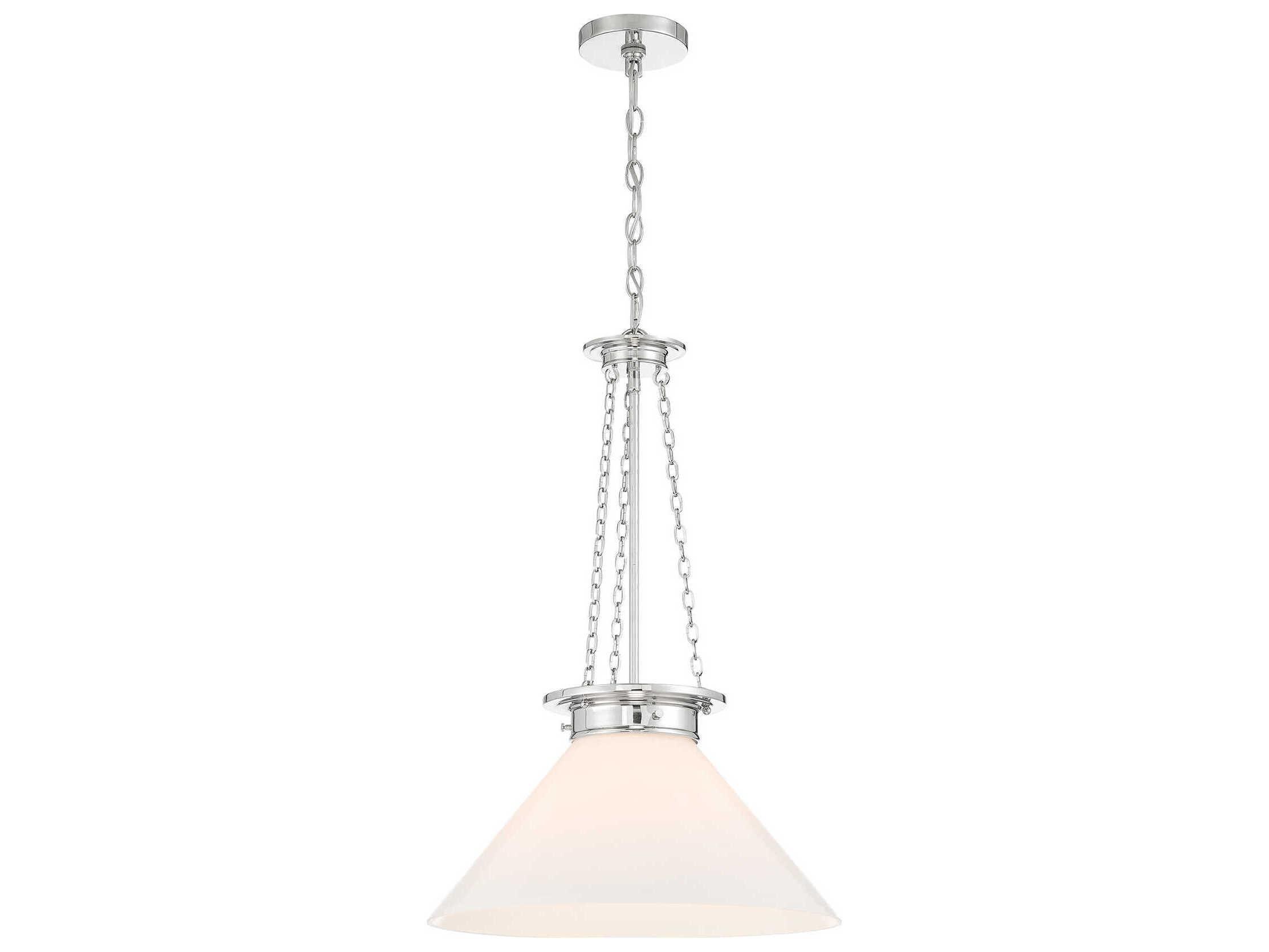 Savoy House Myers 1-Light Polished Nickel Pendant