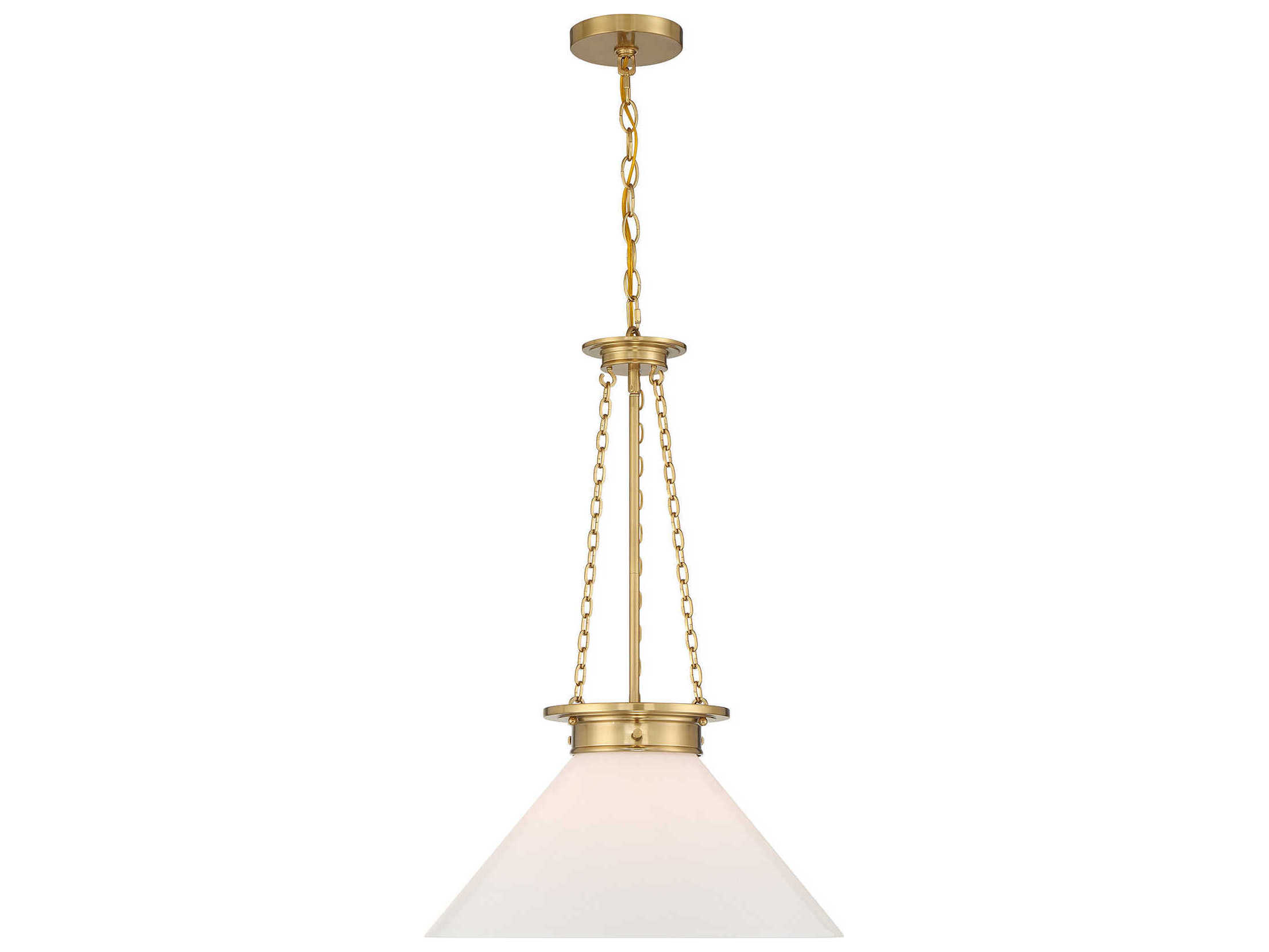 Savoy House Myers 1-Light Warm Brass Pendant