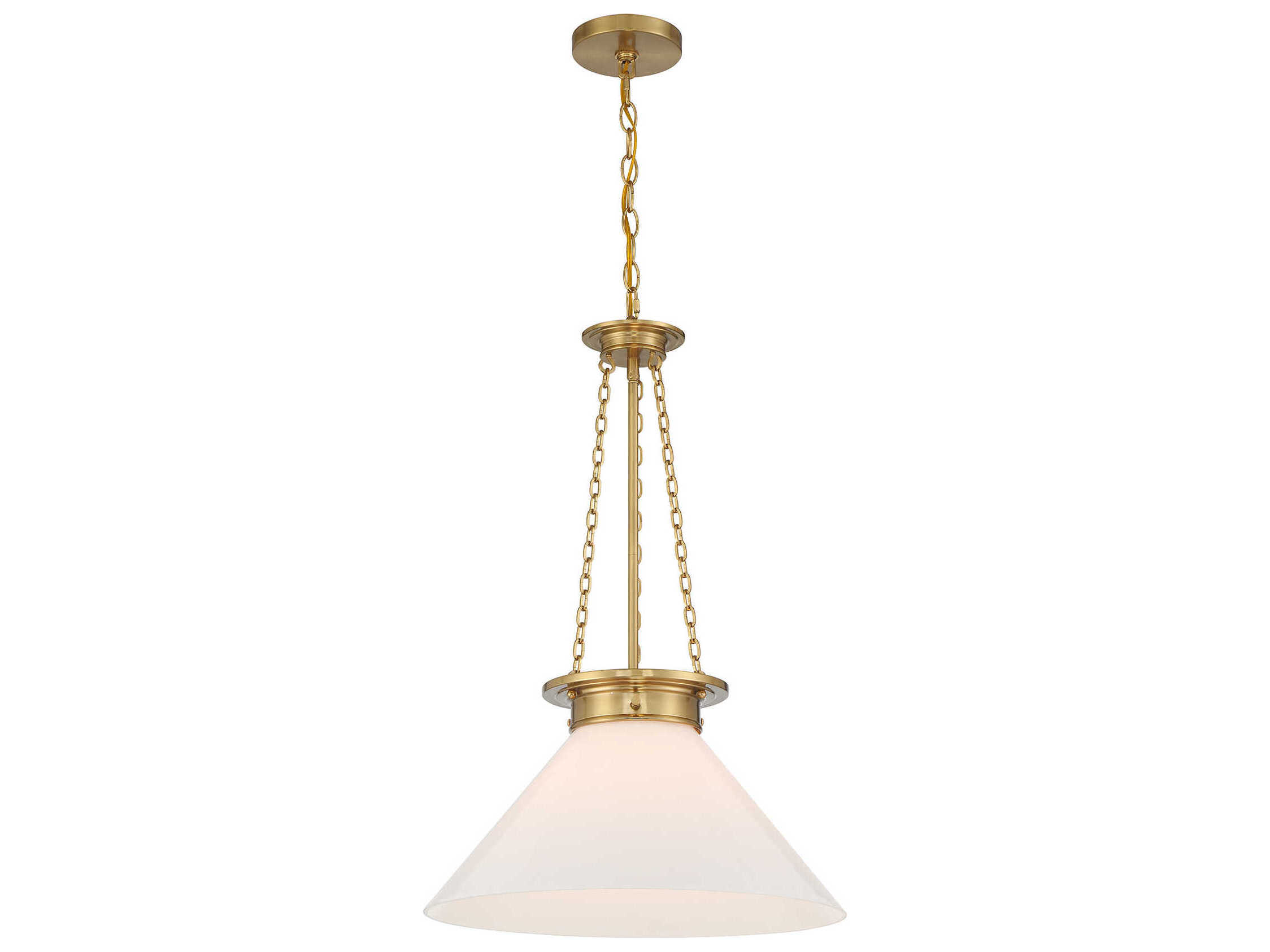 Savoy House Myers 1-Light Warm Brass Pendant