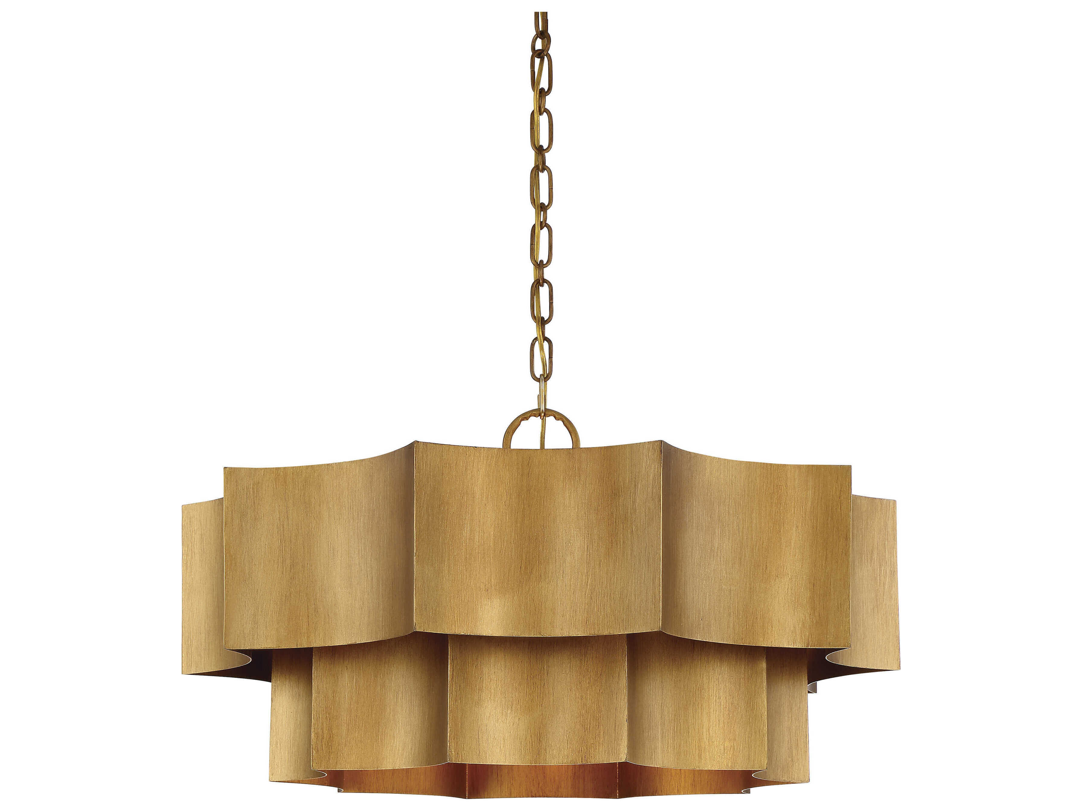 Savoy House Shelby 6-Light Gold Patina Tiered Pendant