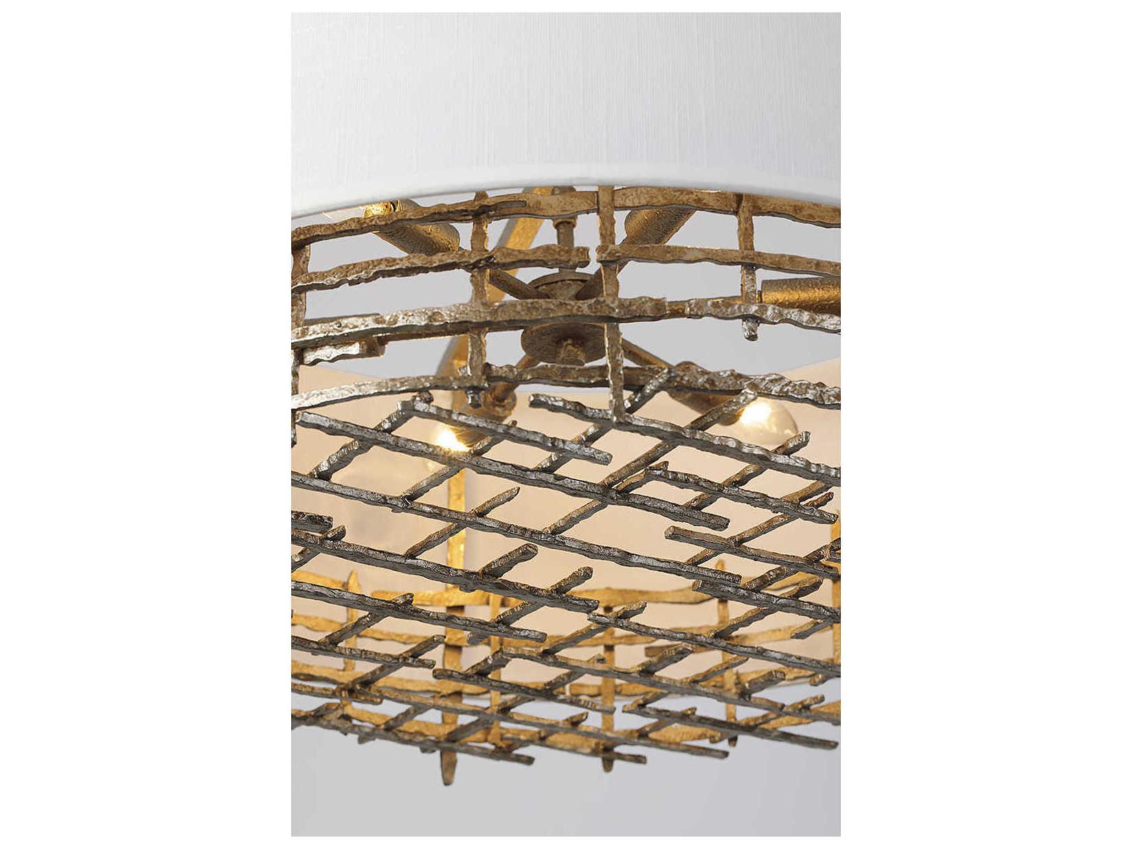 Savoy House Cameo 6-Light Champagne Luxe Silver Drum Pendant