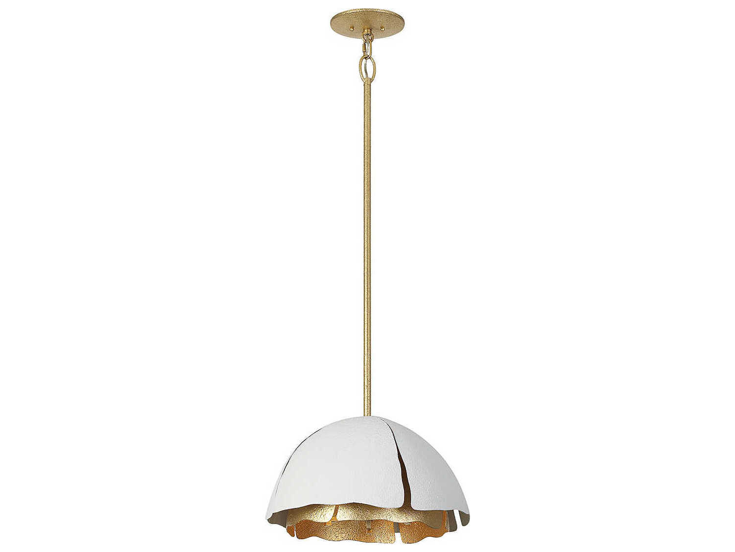 Savoy House Brewster 3-Light Cavalier Gold Royal White Dome Pendant
