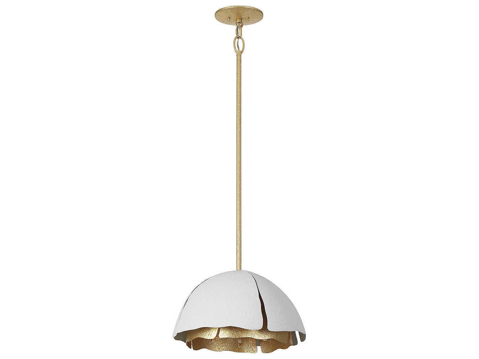 Savoy House Brewster 3-Light Cavalier Gold Royal White Dome Pendant